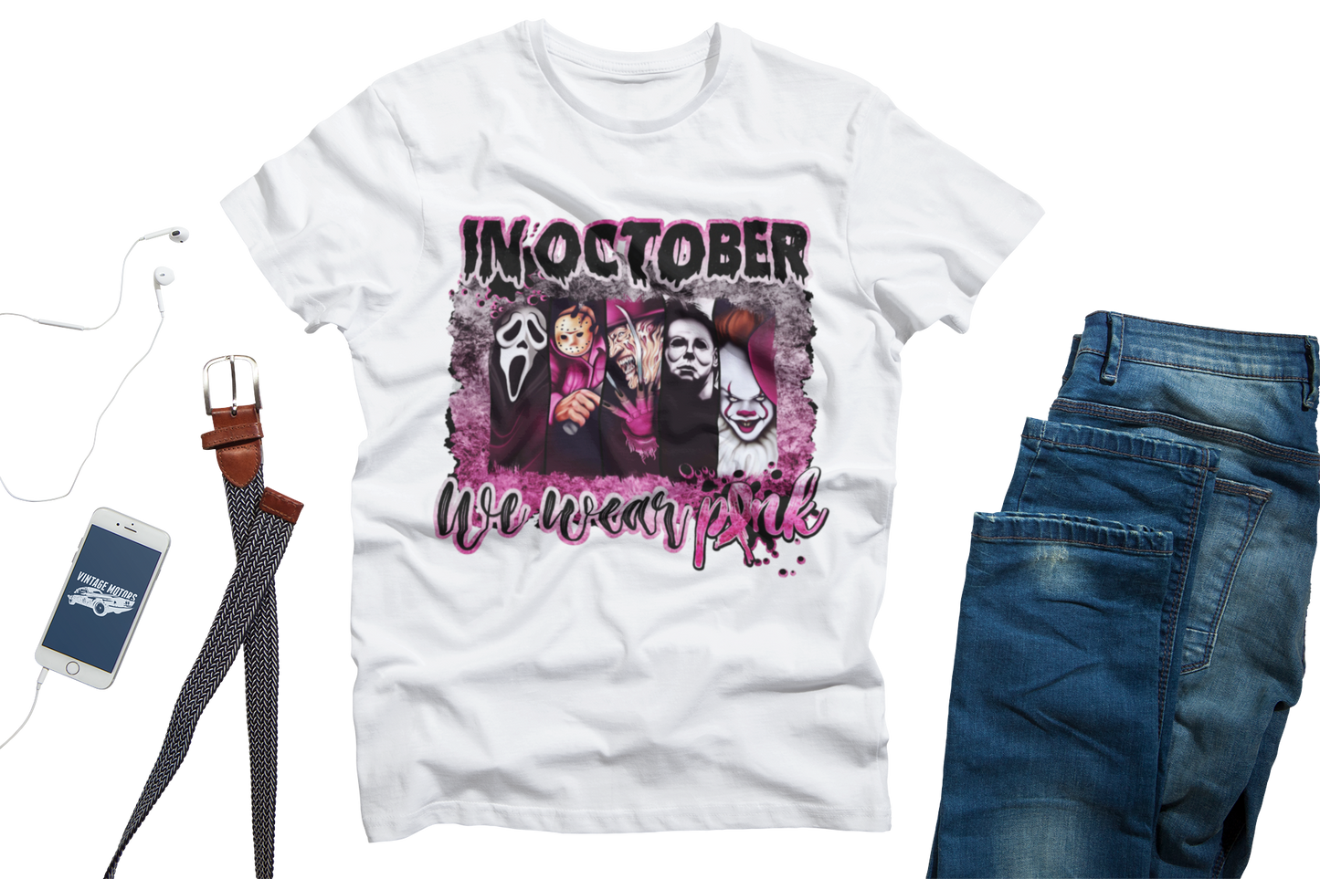 In October We Wear Pink Unisex T-Shirt