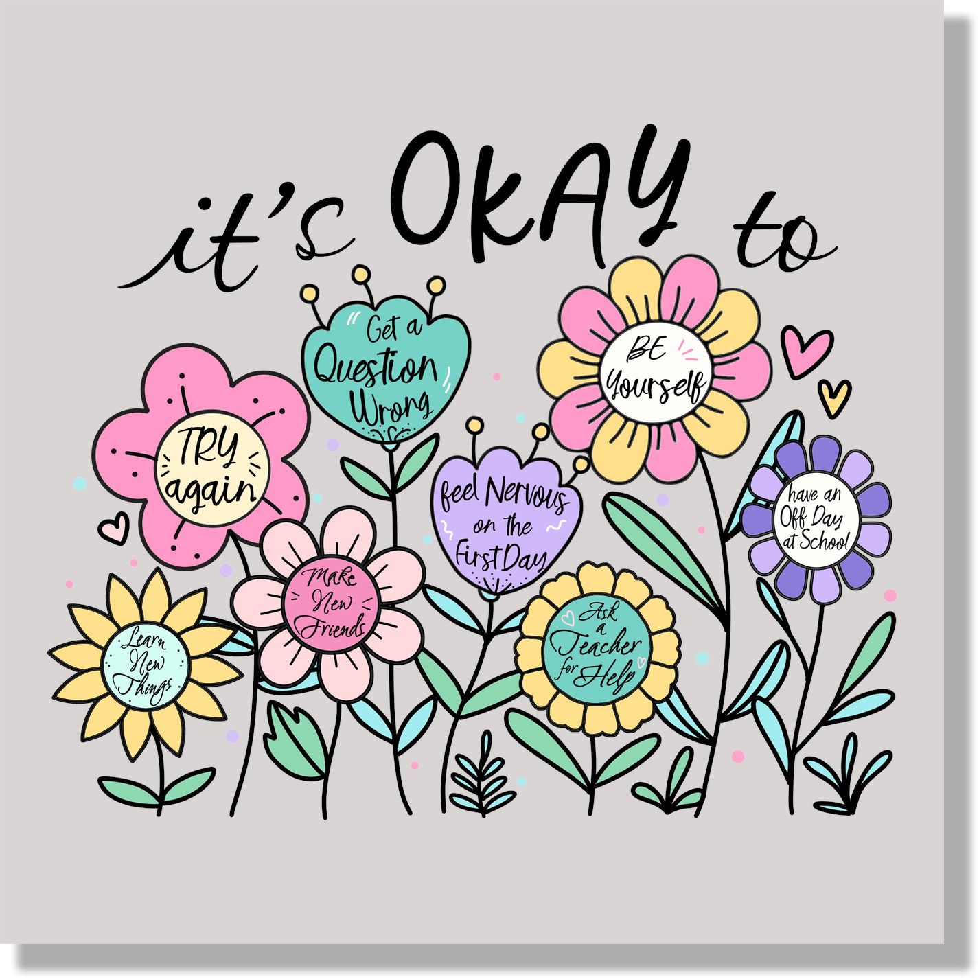 It's Okay To  DTF Transfer
