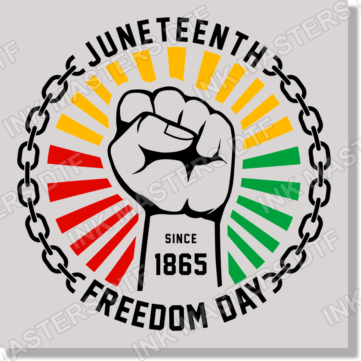 Juneteenth 36 (Black + Full Color) DTF Transfer