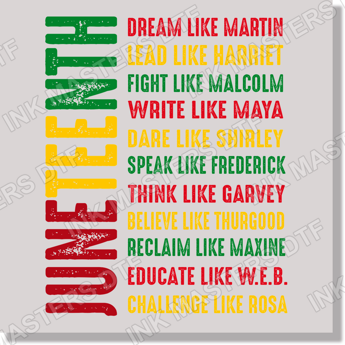 Juneteenth Dream Like Martin DTF Transfer