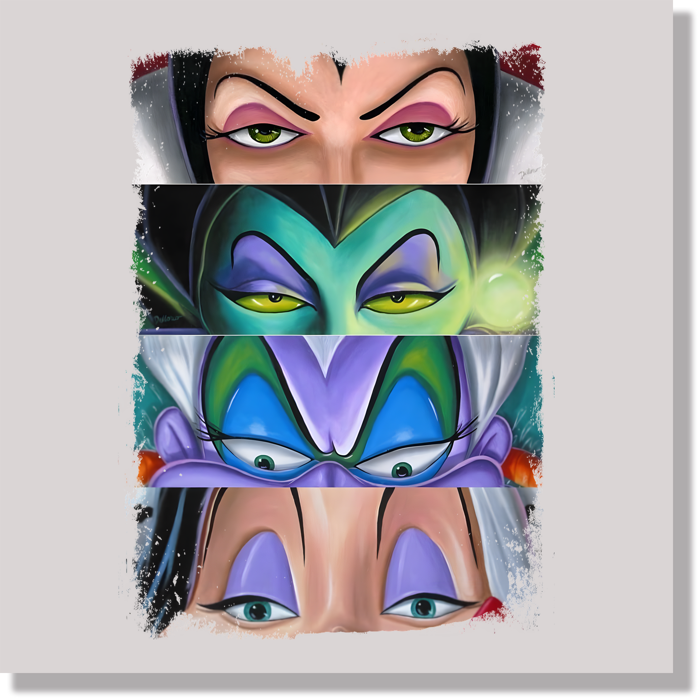 Lady Villain Eyes  DTF Transfer