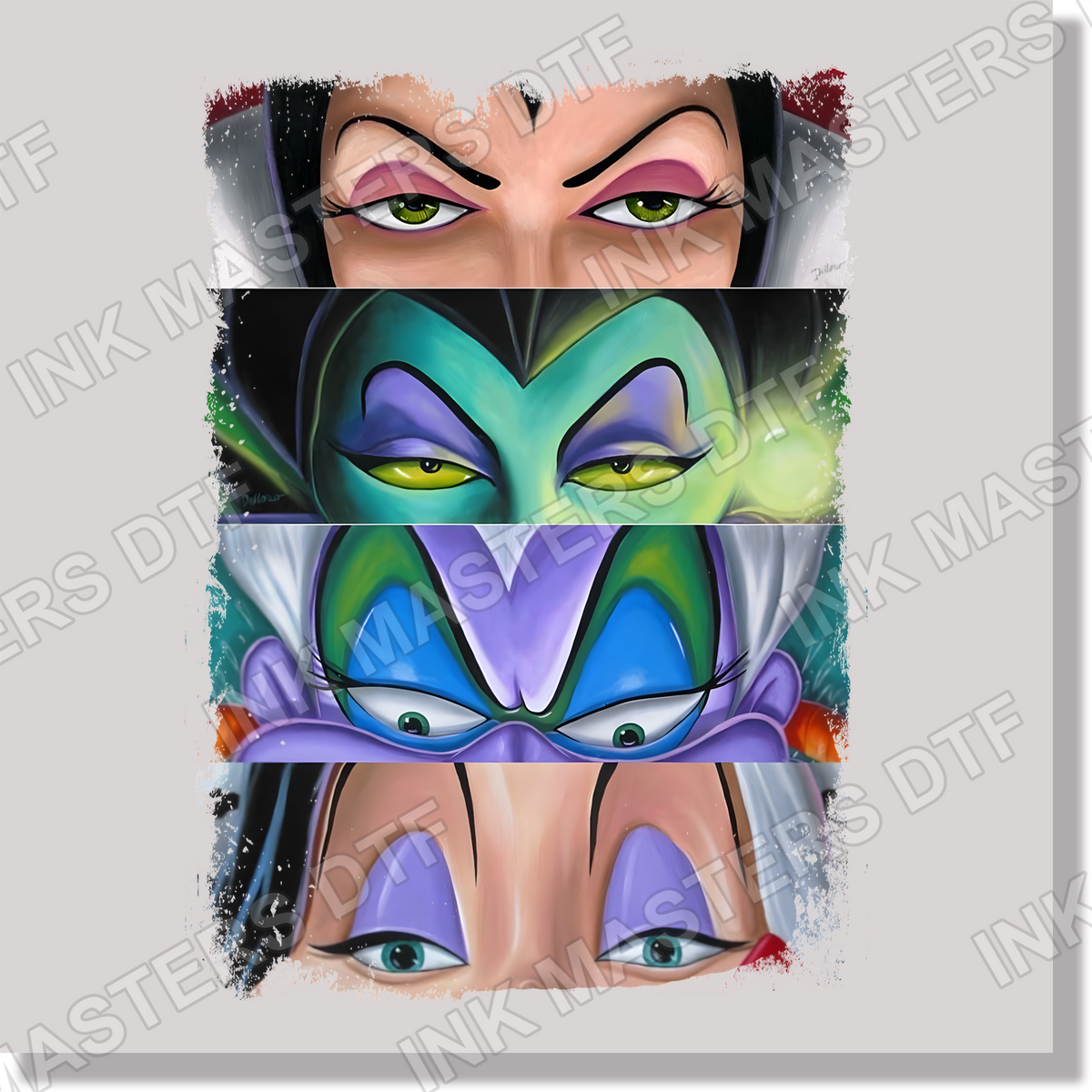 Lady Villain Eyes  DTF Transfer