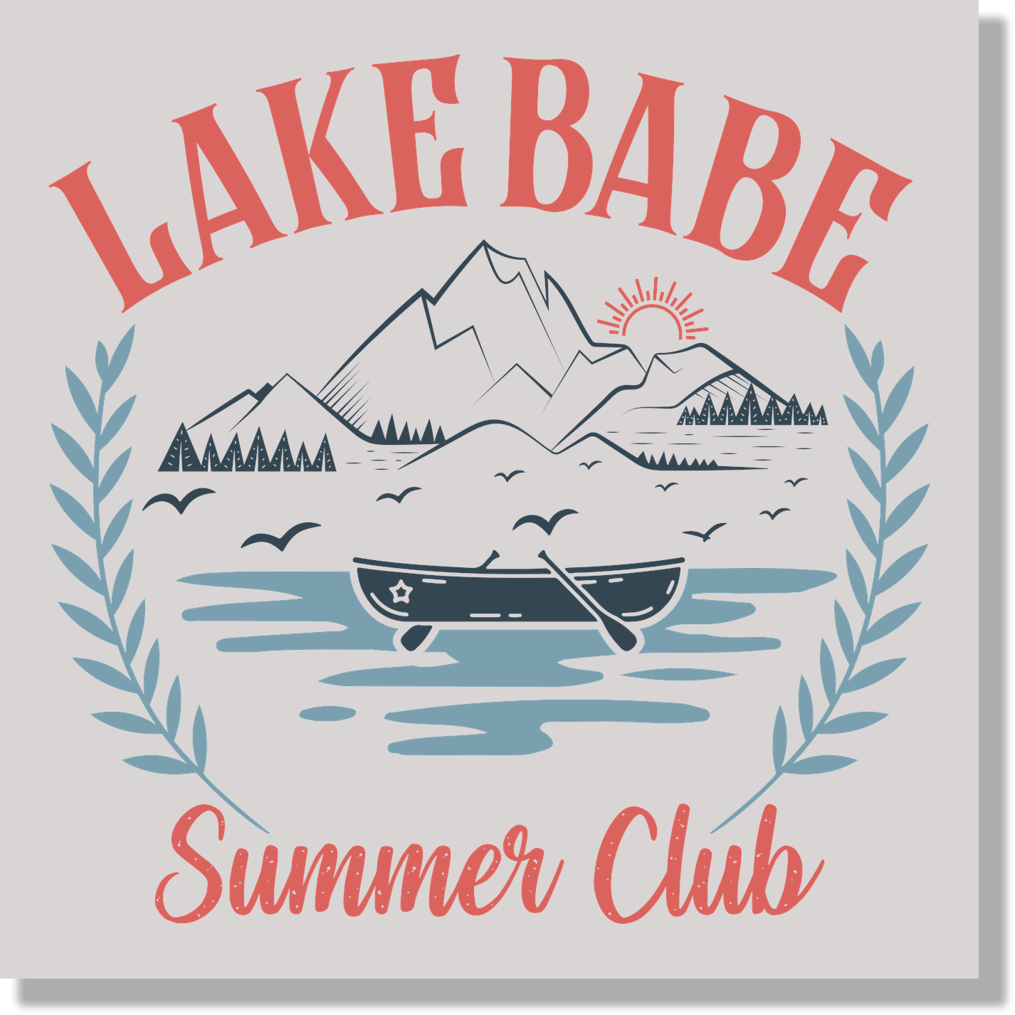 Lake Babe Summer Club Vacation  DTF Transfer