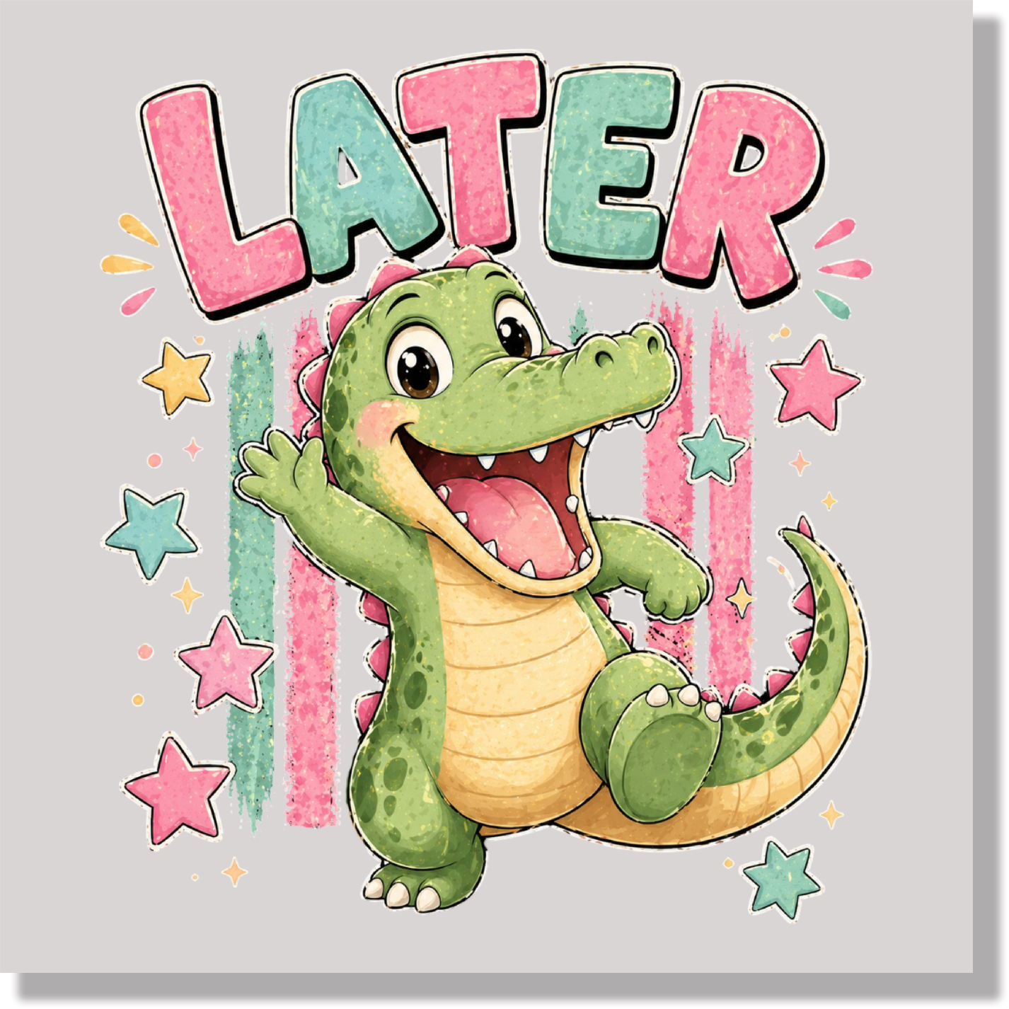 Later Gator Kids  DTF Transfer
