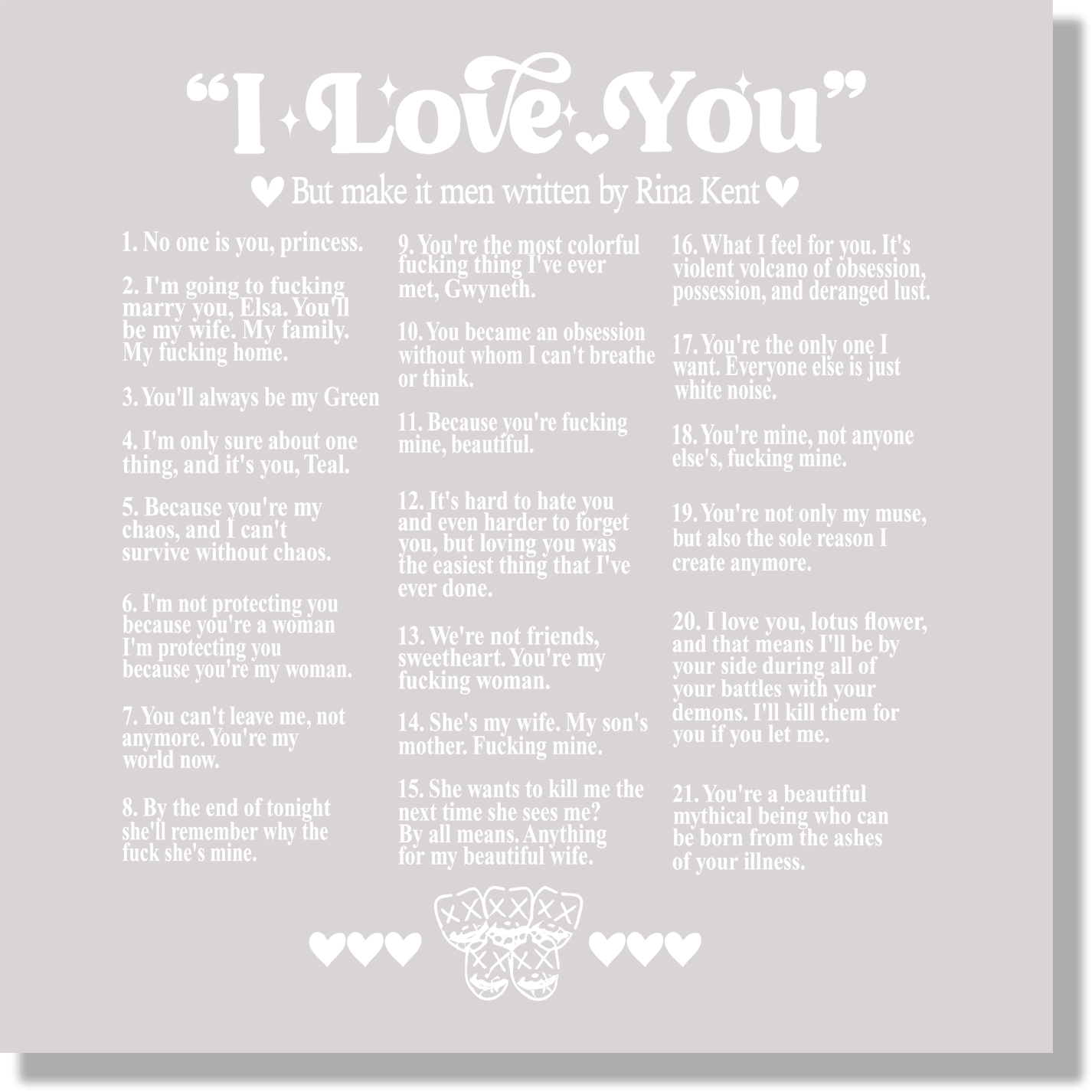 Legacy Of God I Love You Book Tok  DTF Transfer