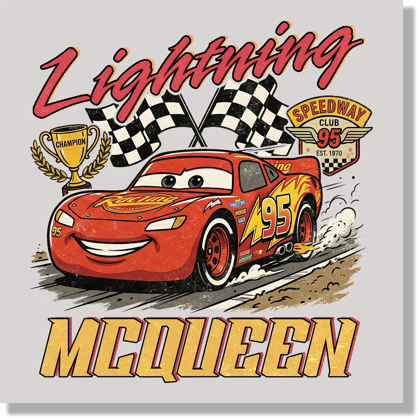 Lightning Mcqueen DTF Transfer