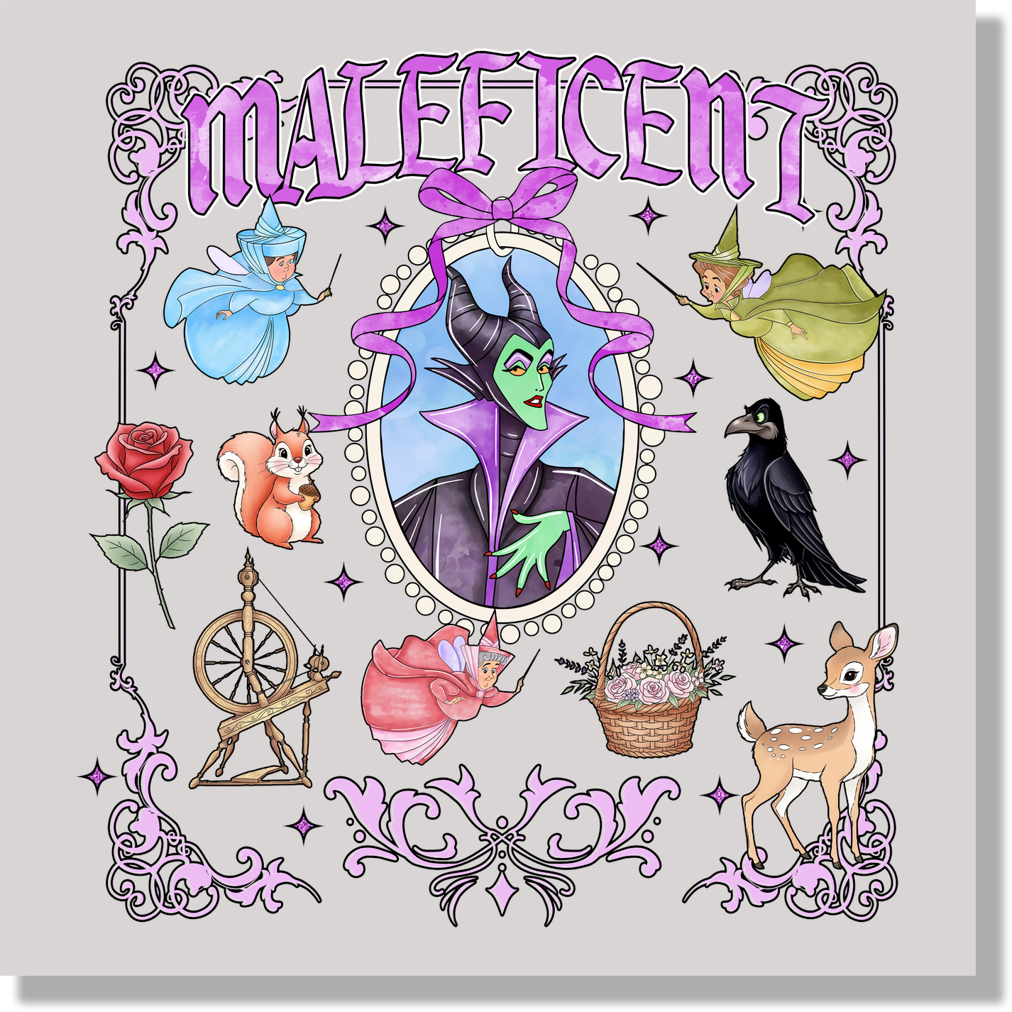Maleficent DTF Transfer