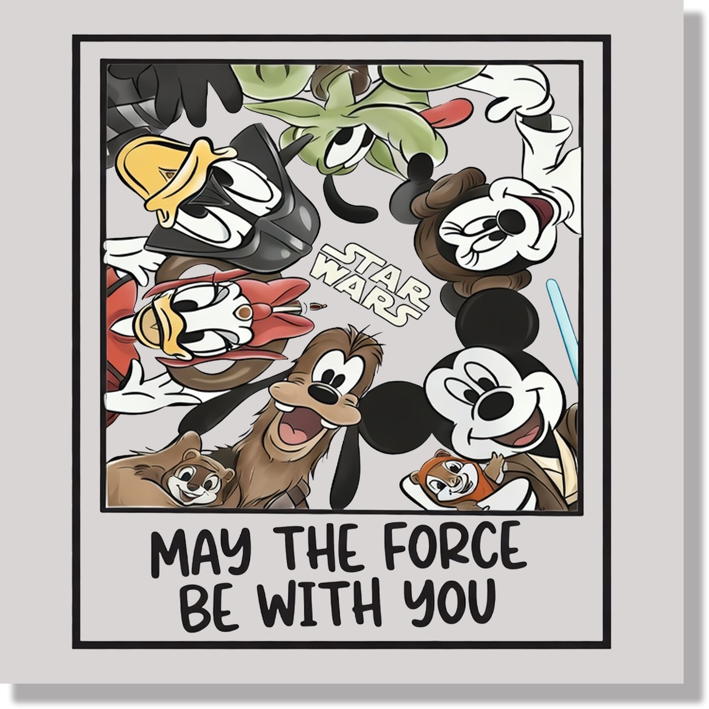 May The Force Be With You Selfie DTF Transfer