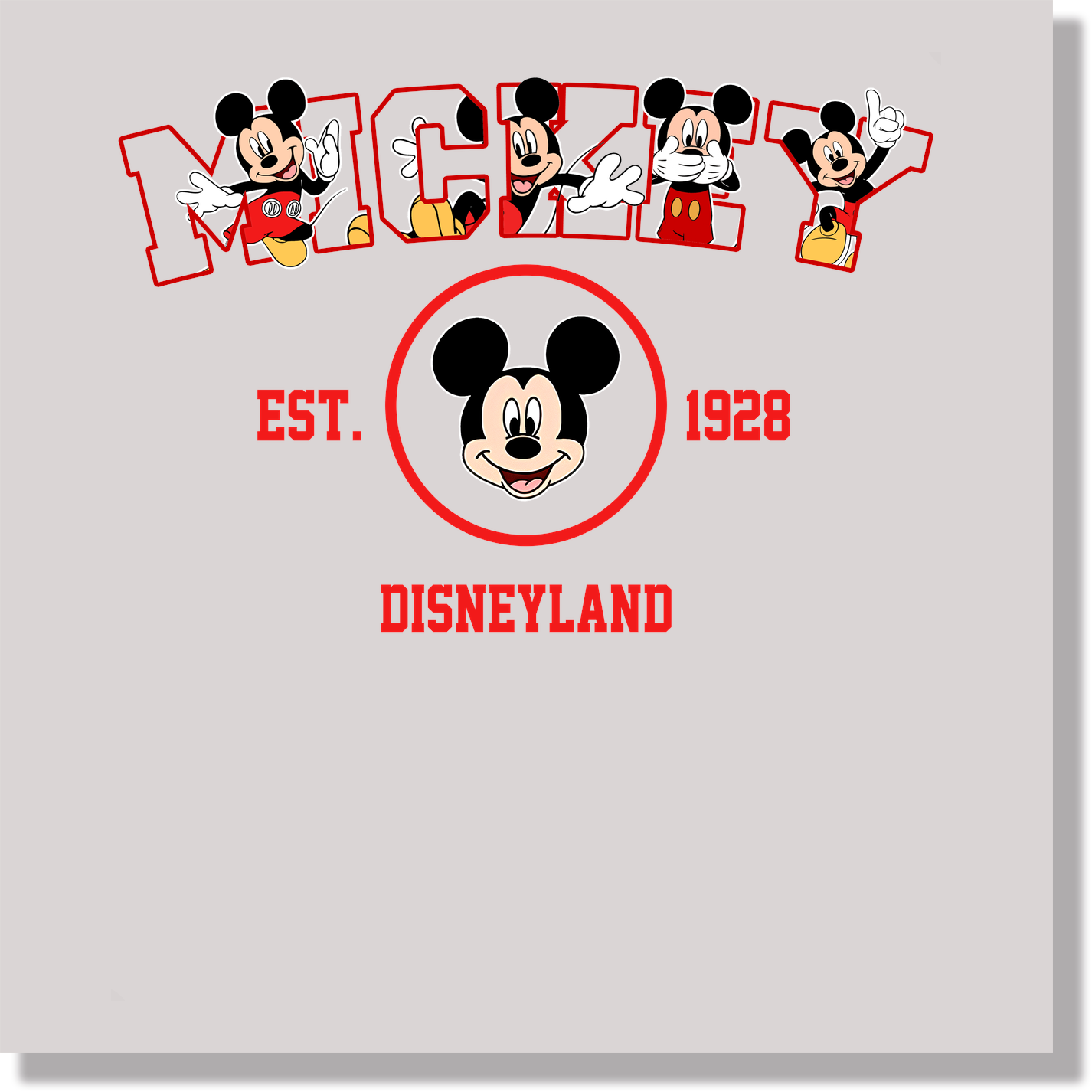 Mickey DTF Transfer