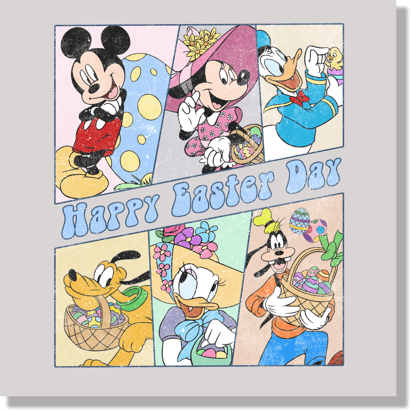 Mickey Mouse Happy Easter DTF Transfer