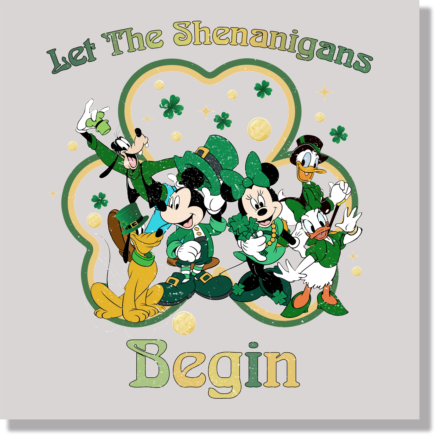 Mickey Mouse St. Pattys DTF Transfer