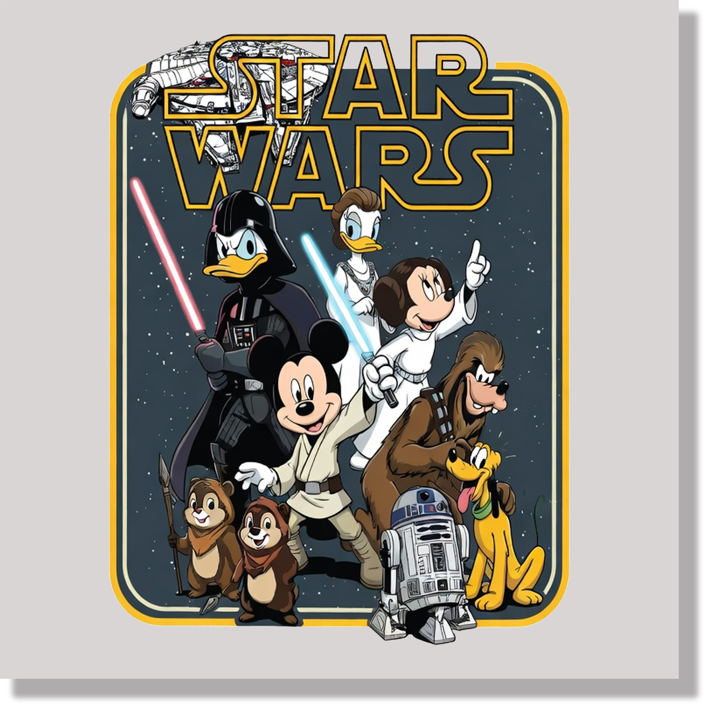 Mickey Star Wars 3 DTF Transfer