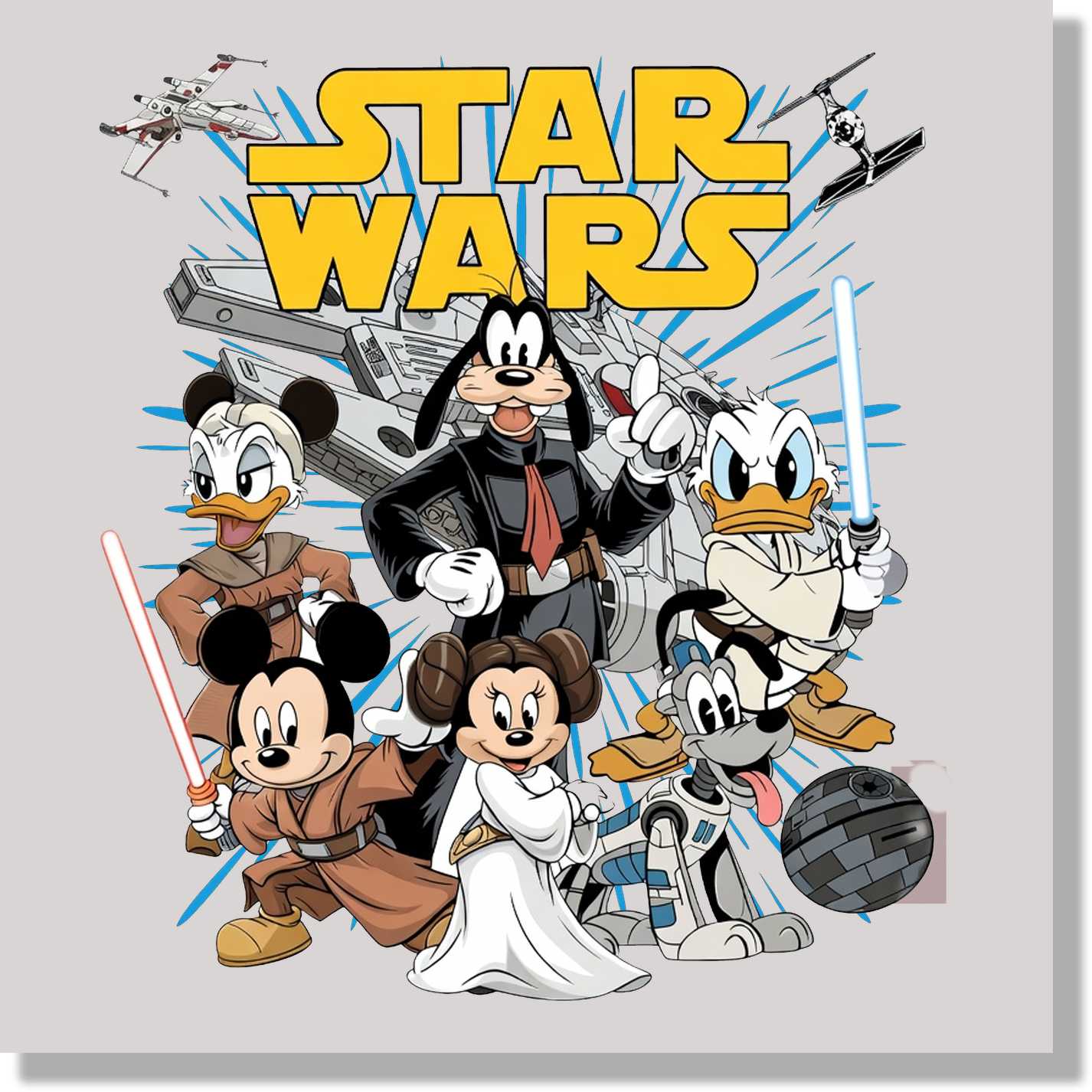 Mickey Star Wars 5 DTF Transfer