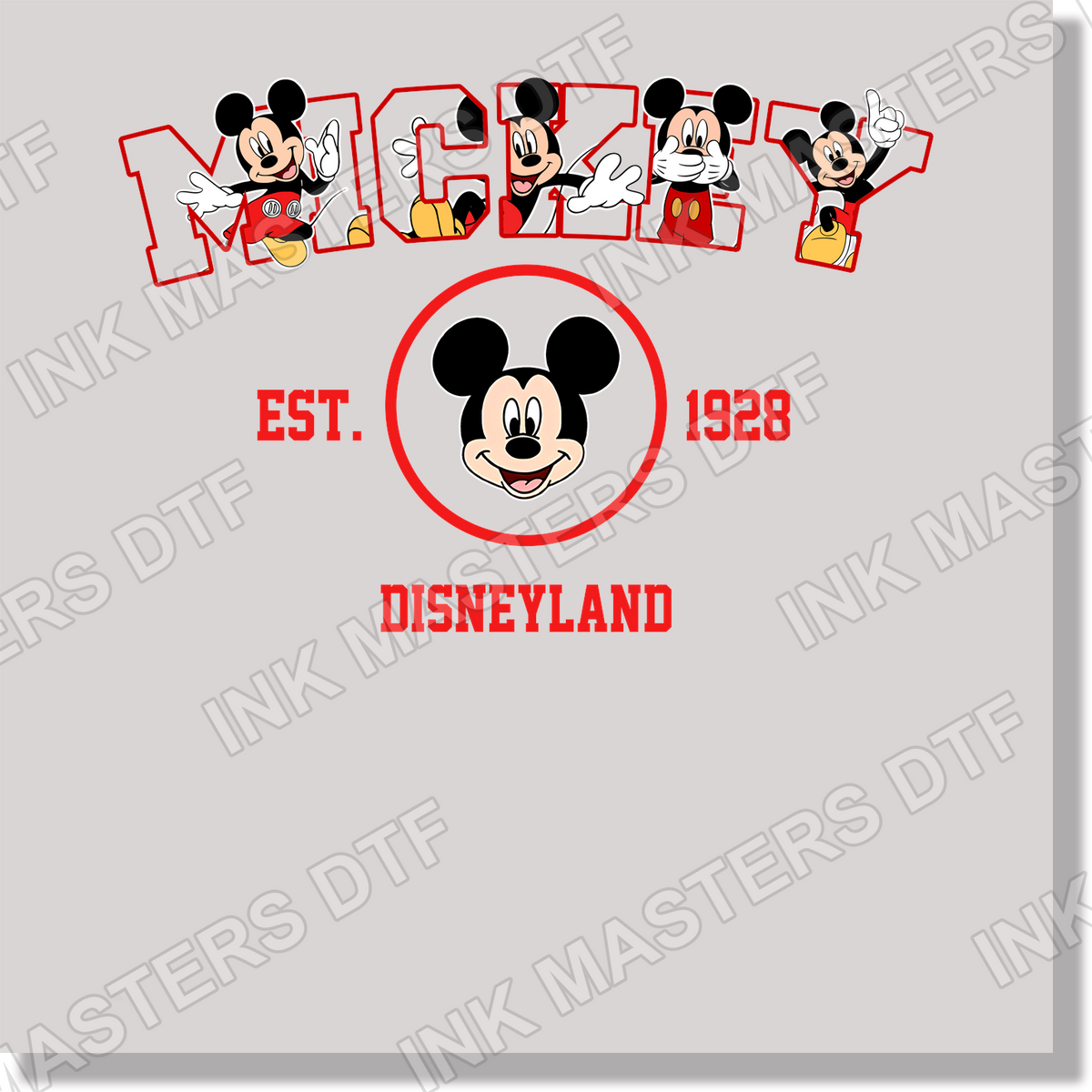 Mickey DTF Transfer