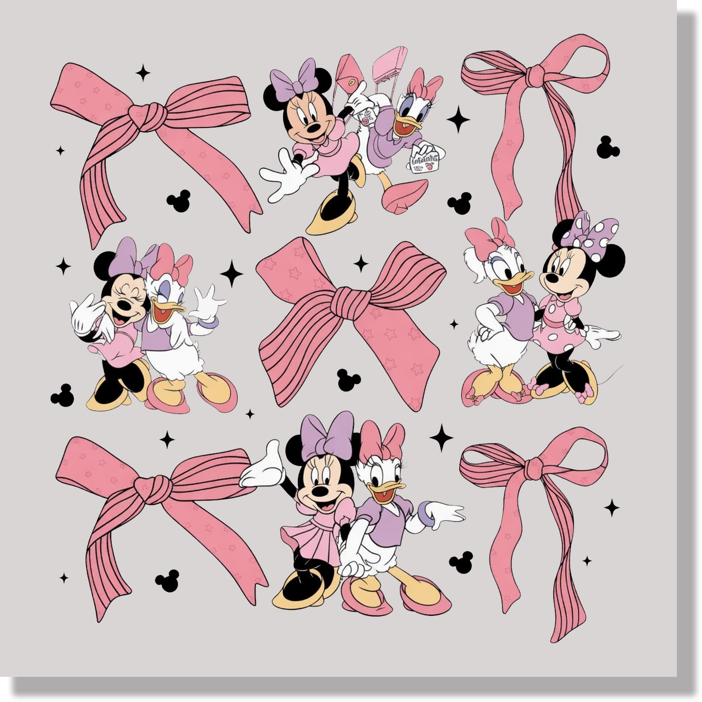 Minnie Diasy & Bows DTF Transfer