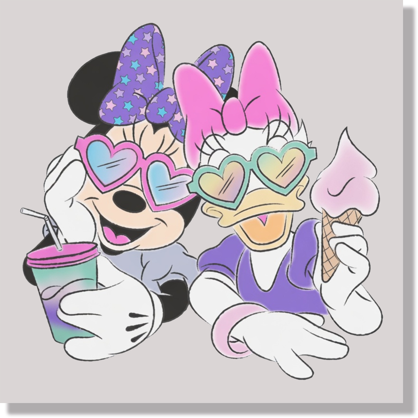 Minnie Diasy Ice Cream DTF Transfer