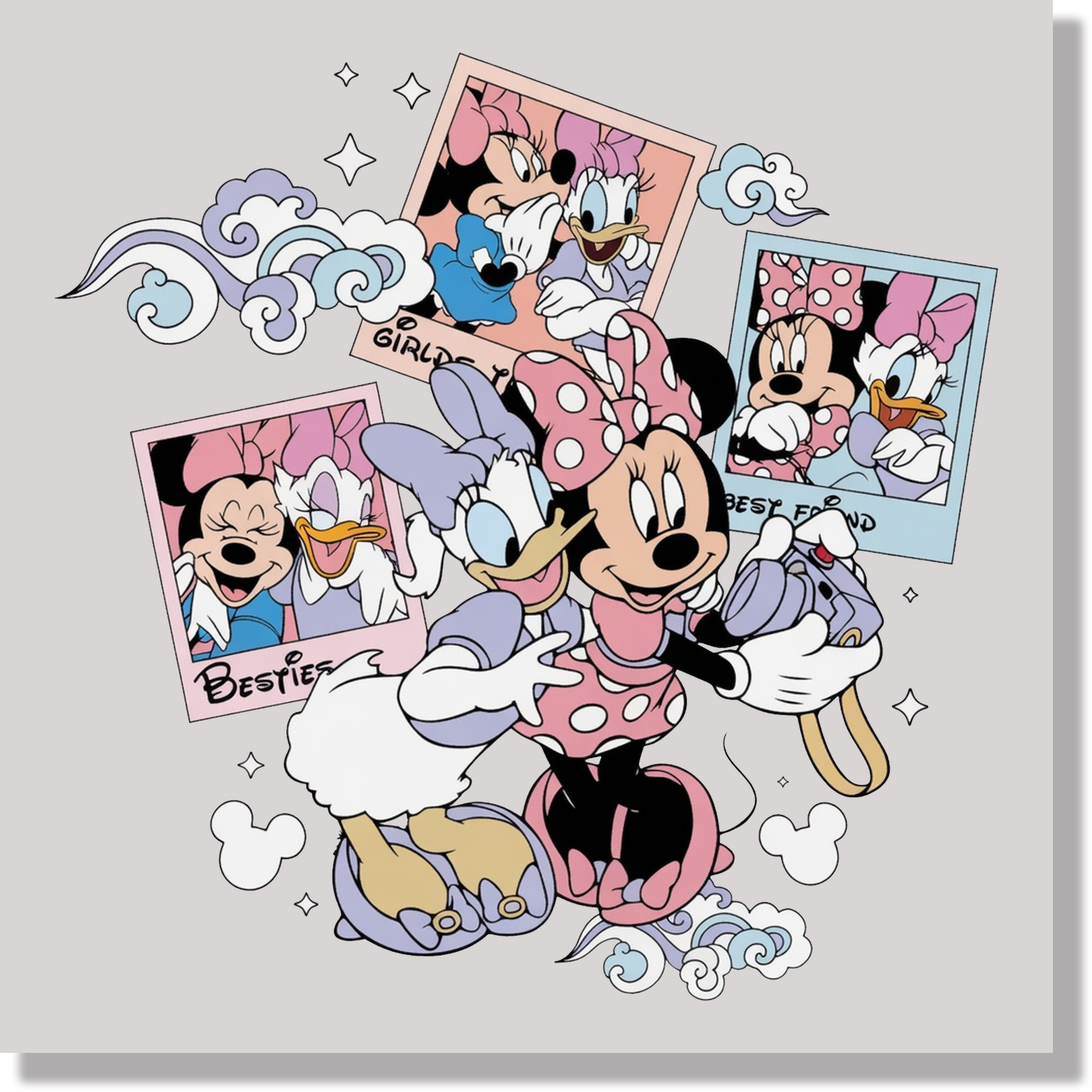 Minnie & Diasy Pictures DTF Transfer