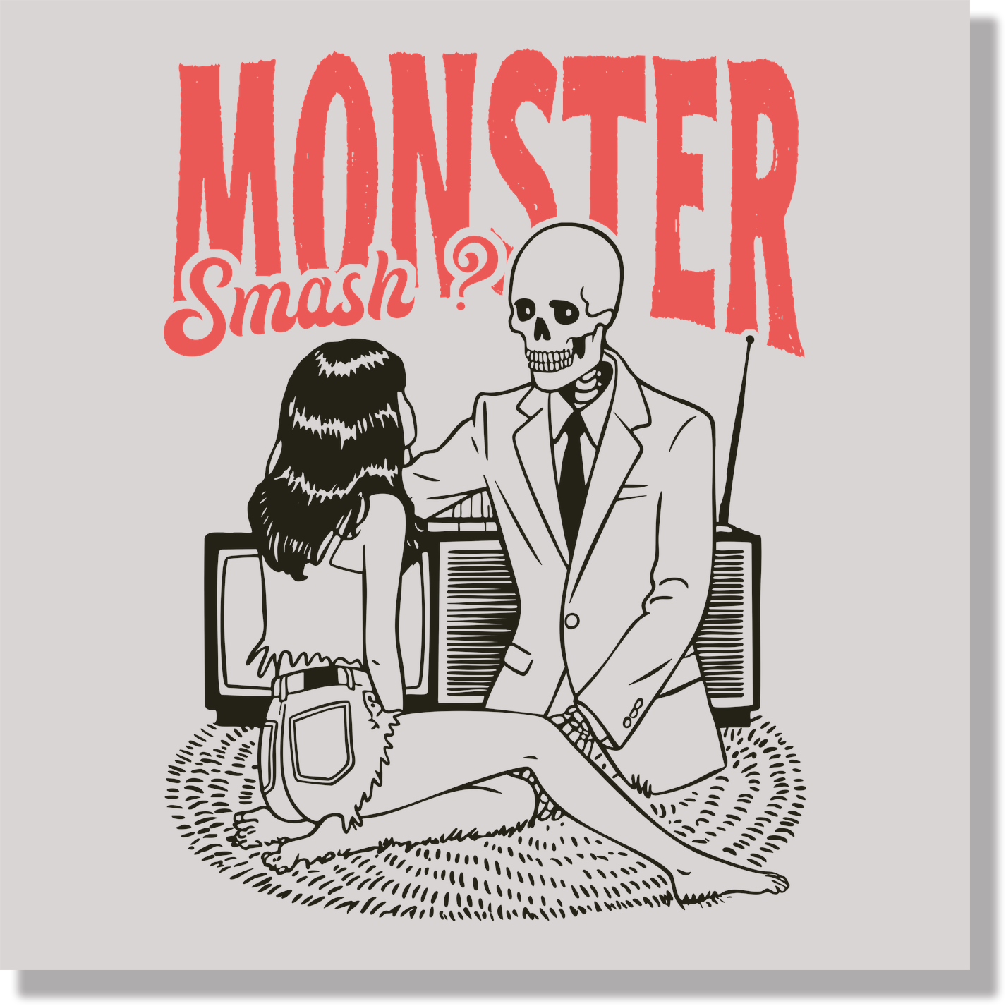 Monster Smash Funny DTF Transfer