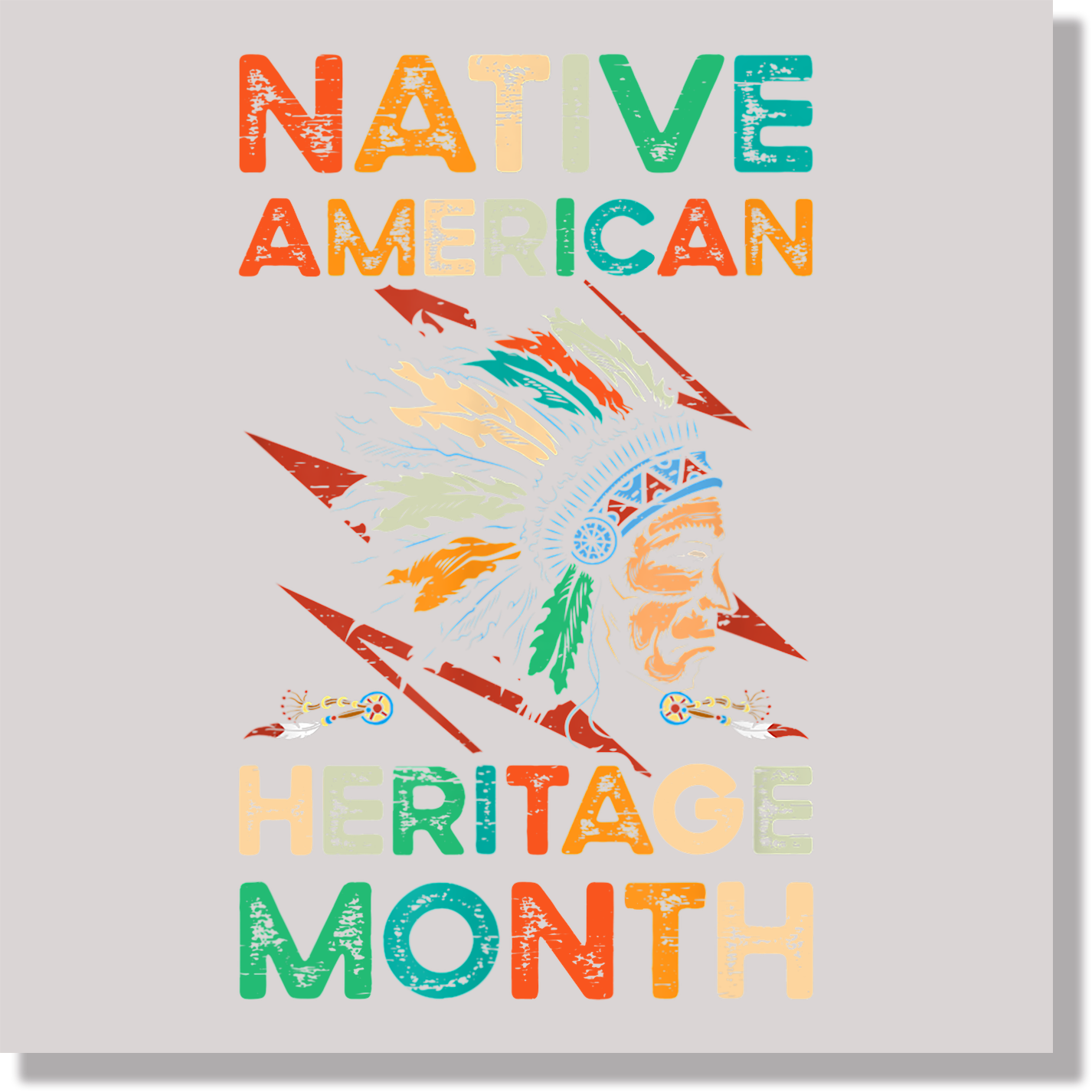 Native American DTF Transfer