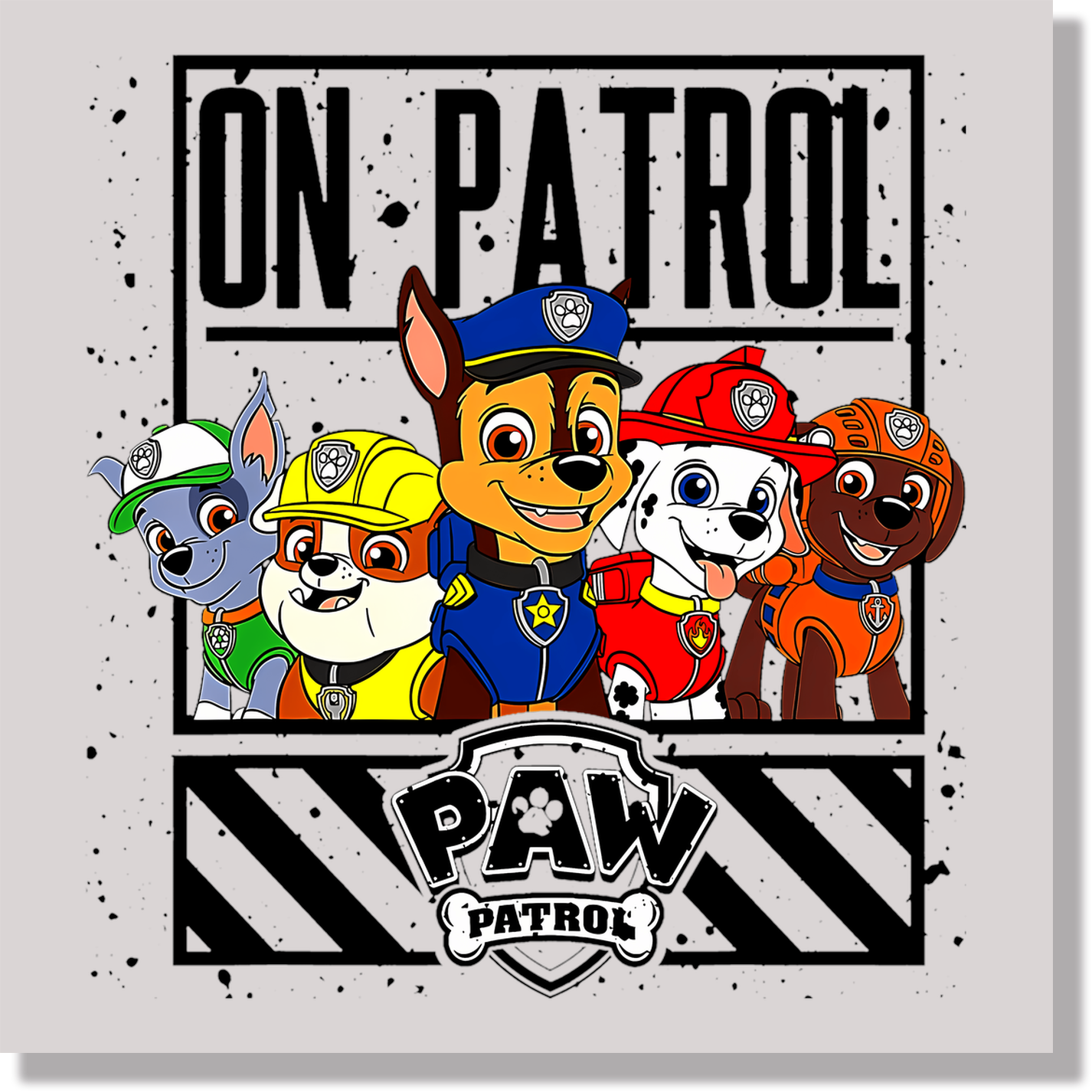 On Patrol Paw Patrol DTF Transfer