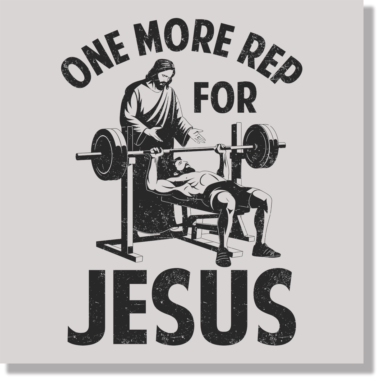 One More Rep For Jesus DTF Transfer
