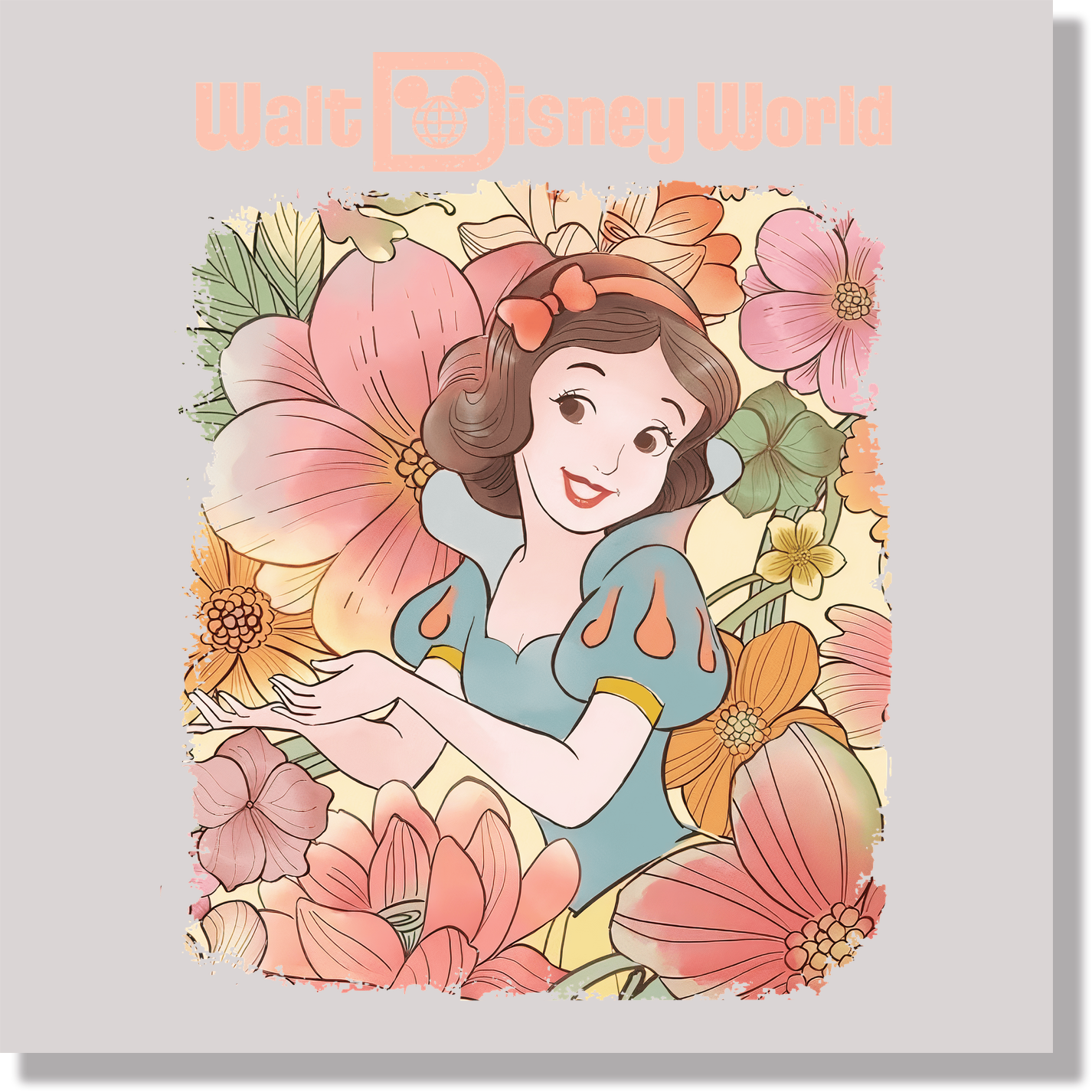 Pastel Disney Princess Snow White DTF Transfer