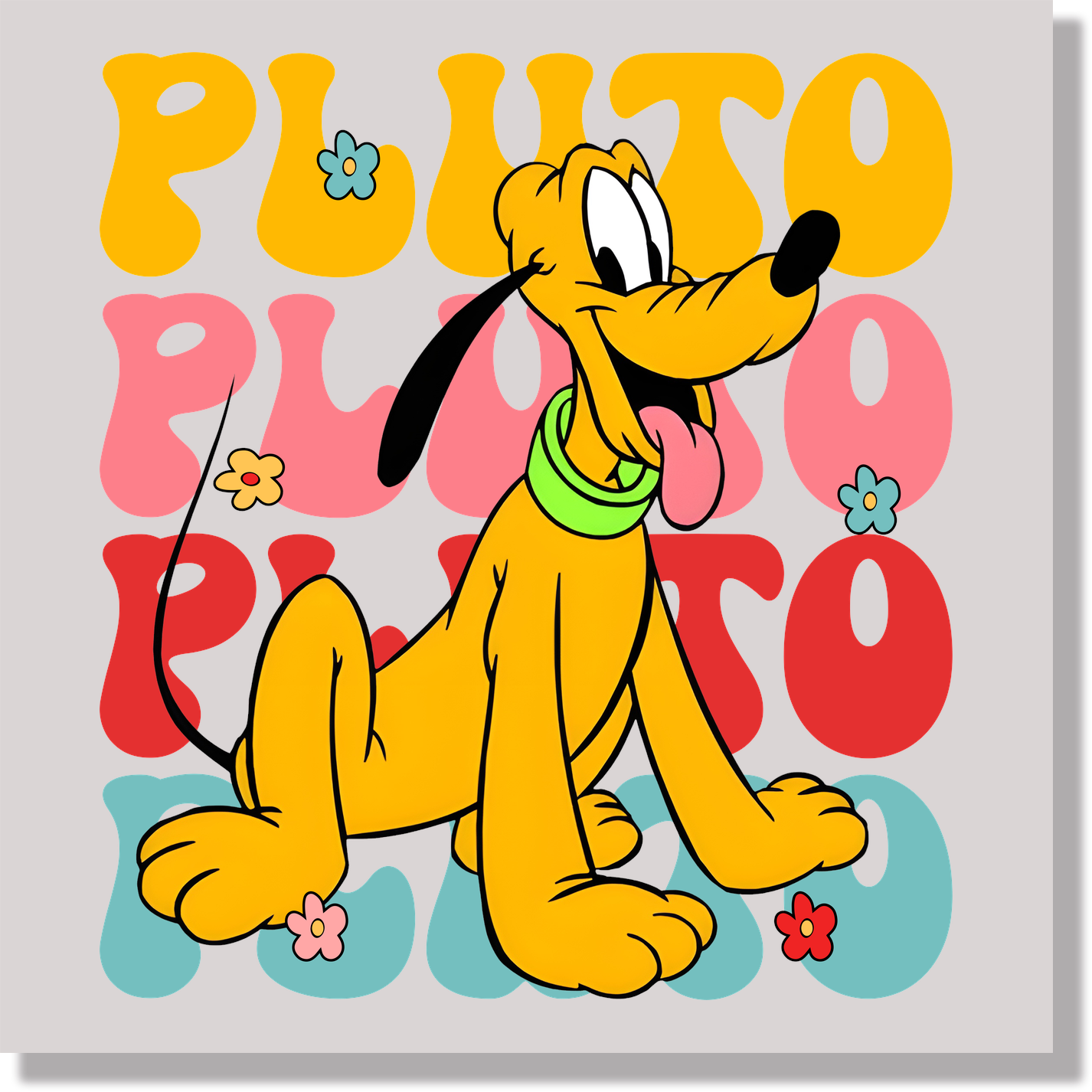 Pluto Repeated Name DTF Transfer