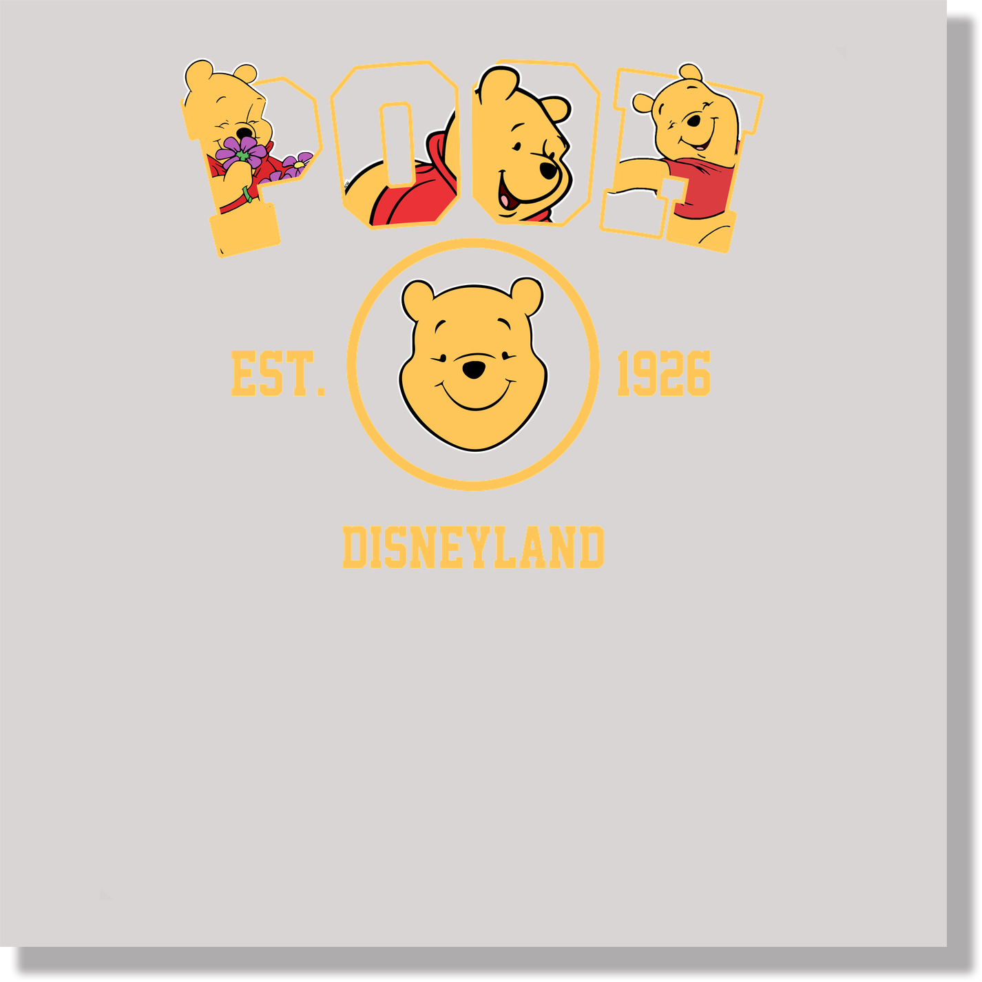 Pooh DTF Transfer