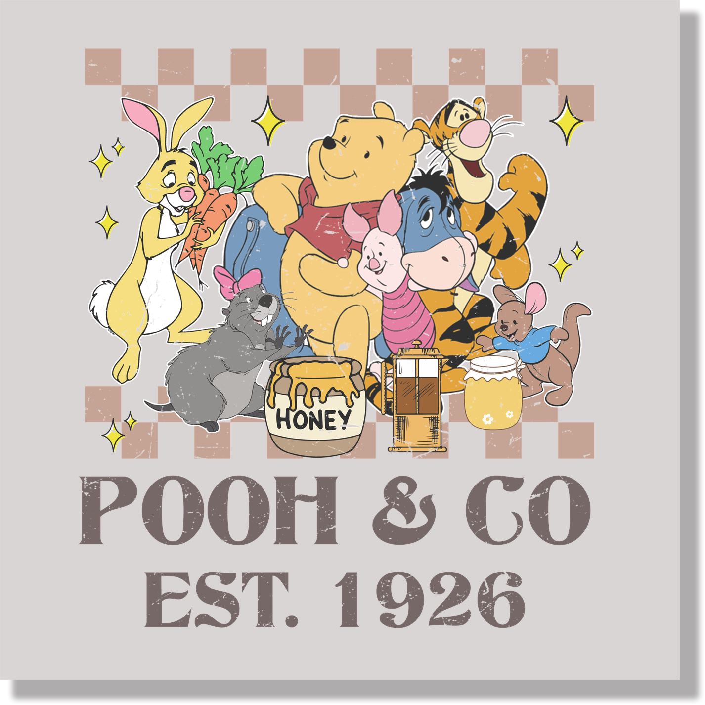 Pooh & Co 1926 DTF Transfer