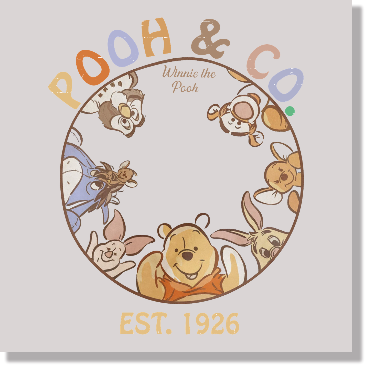 Pooh & Co Marker DTF Transfer