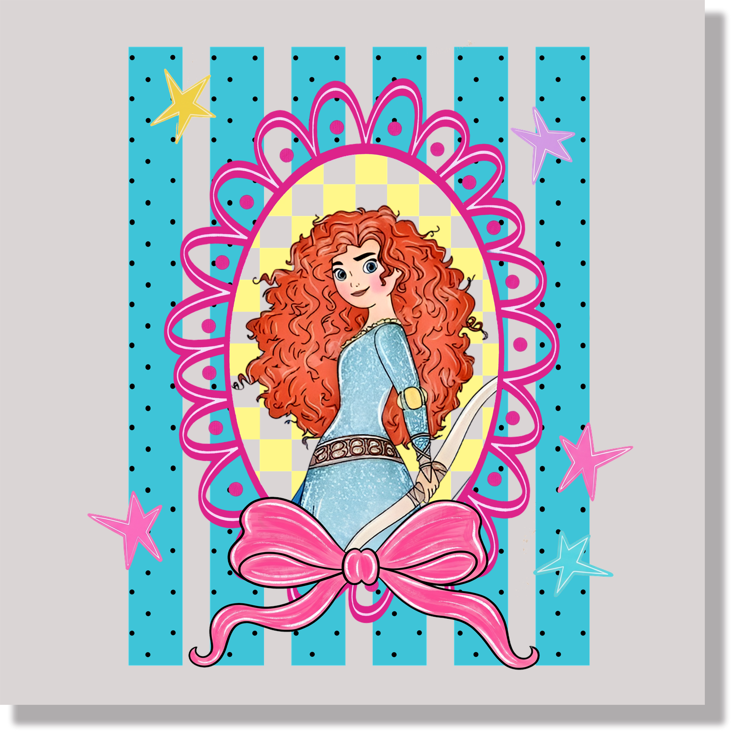 Preppy Stripes Merida DTF Transfer