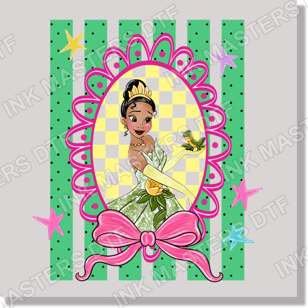 Preppy Stripes Tiana DTF Transfer