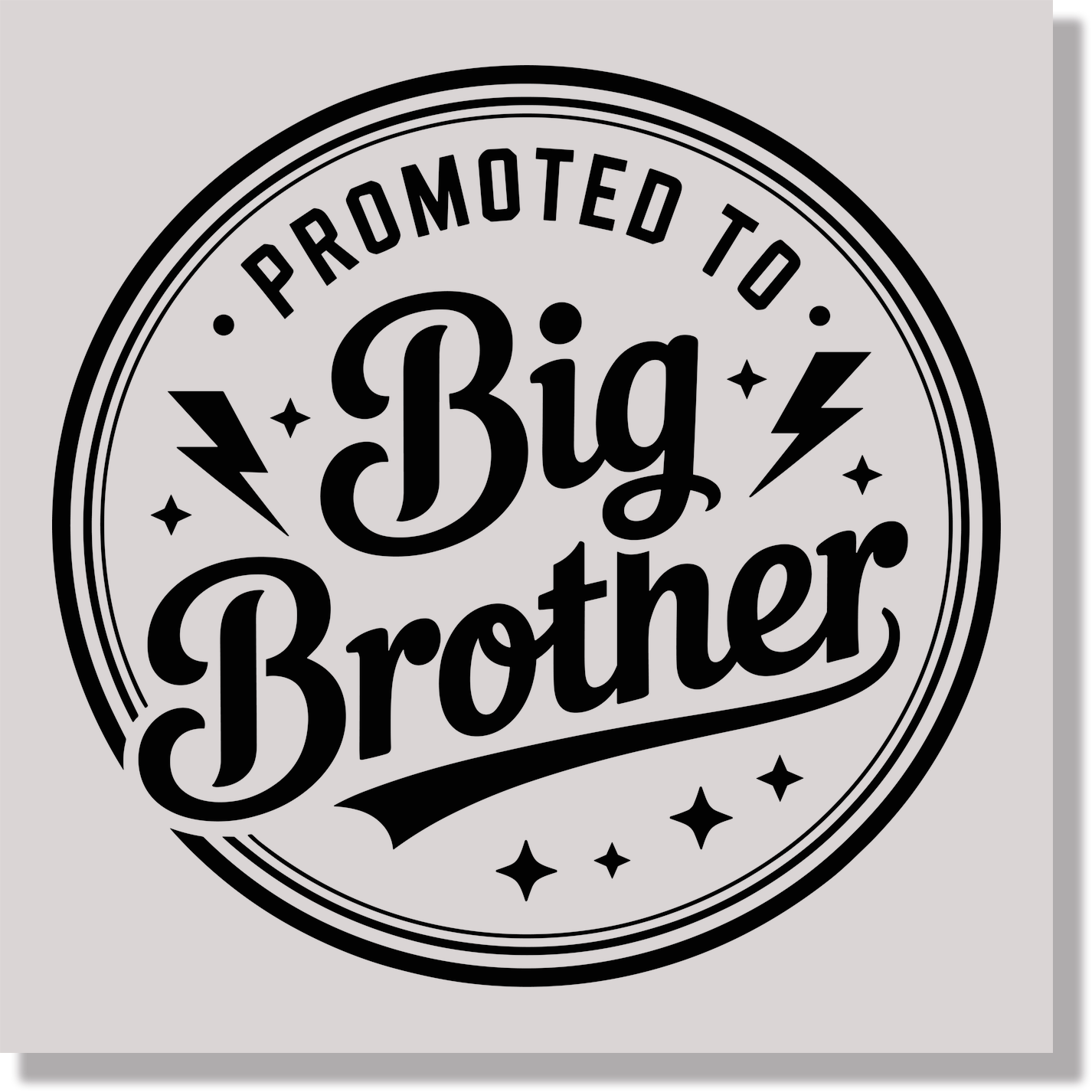Promoted To Big Brother Kids  DTF Transfer