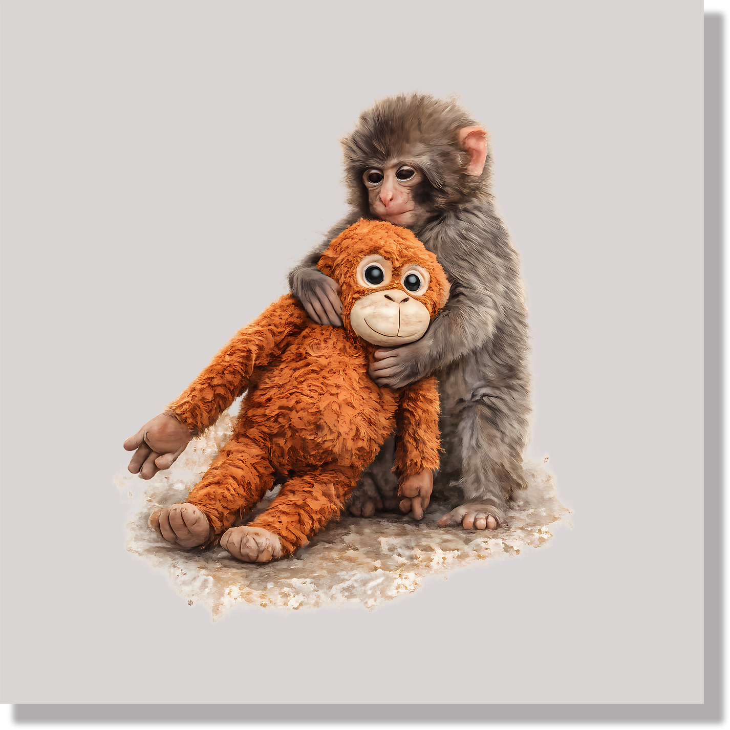 Punch Monkey Animals DTF Transfer