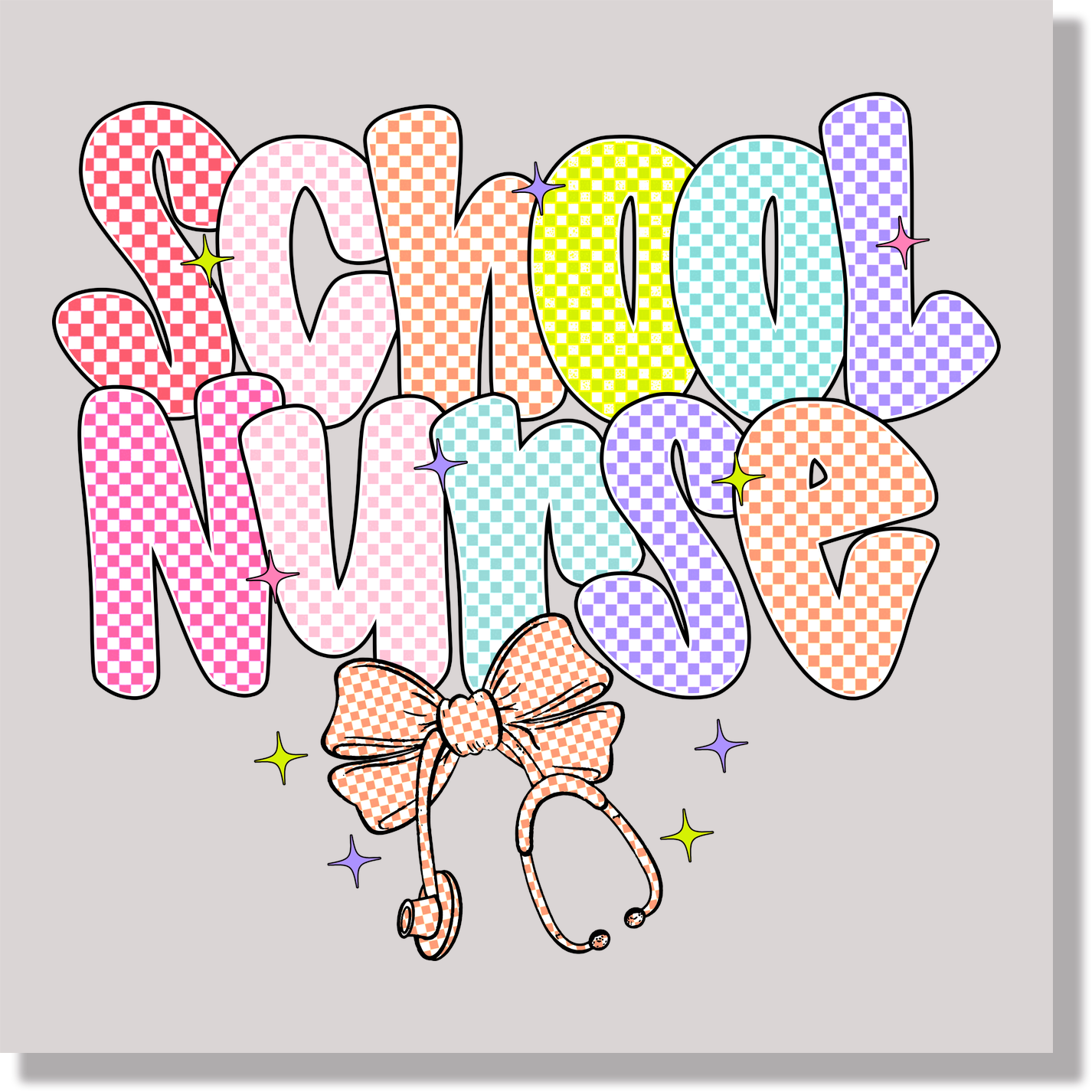 School Nurse Teacher DTF Transfer