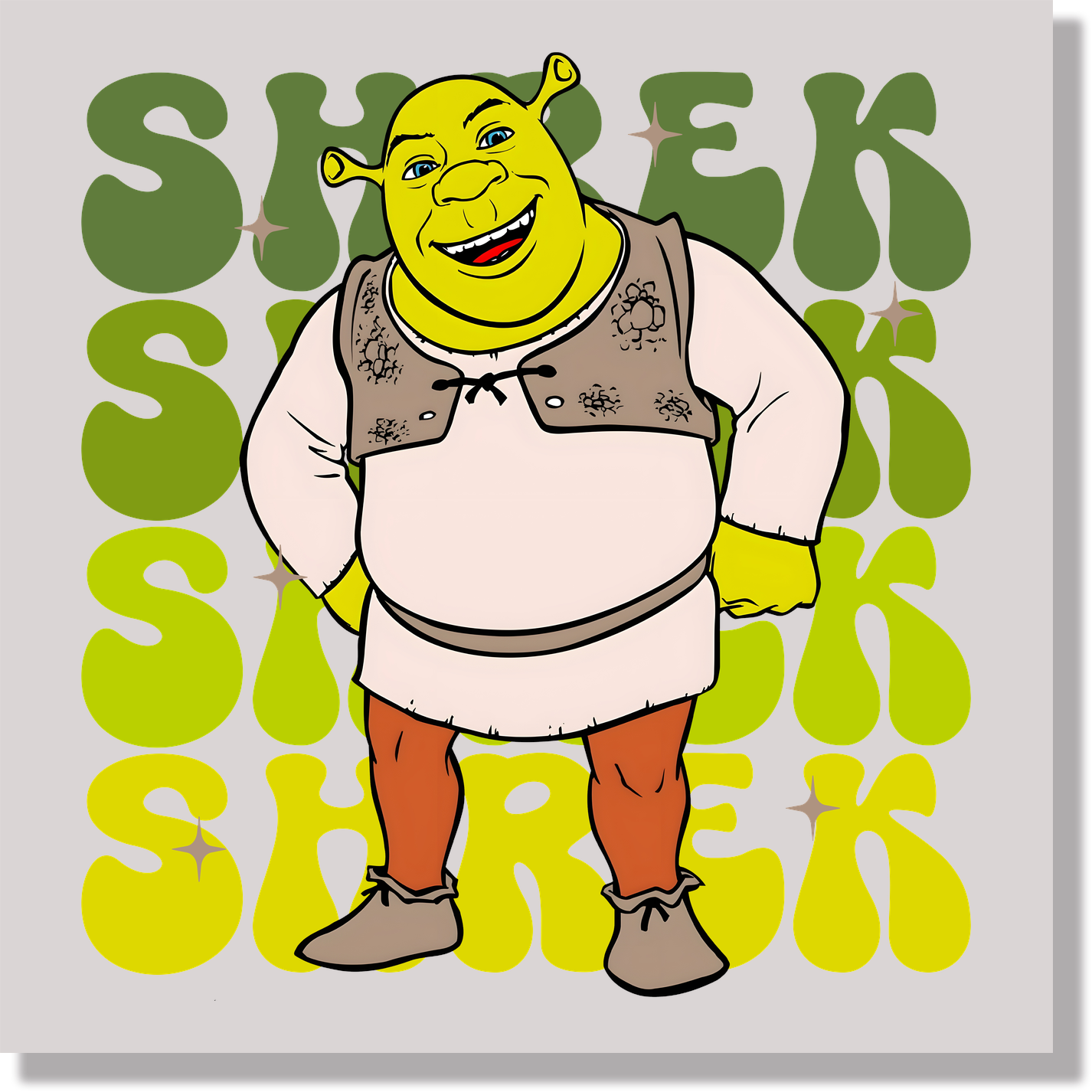 Shrek DTF Transfer