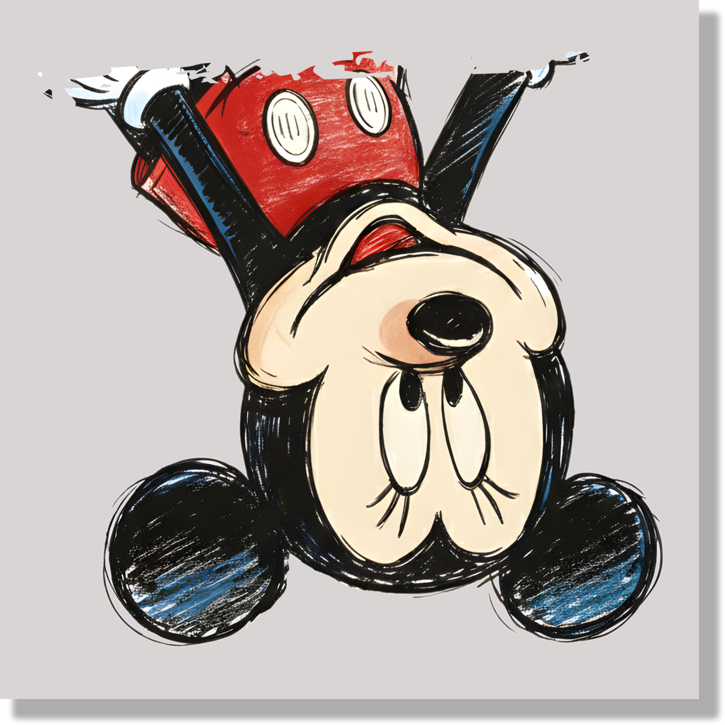 Sketch Mickey Mouse DTF Transfer