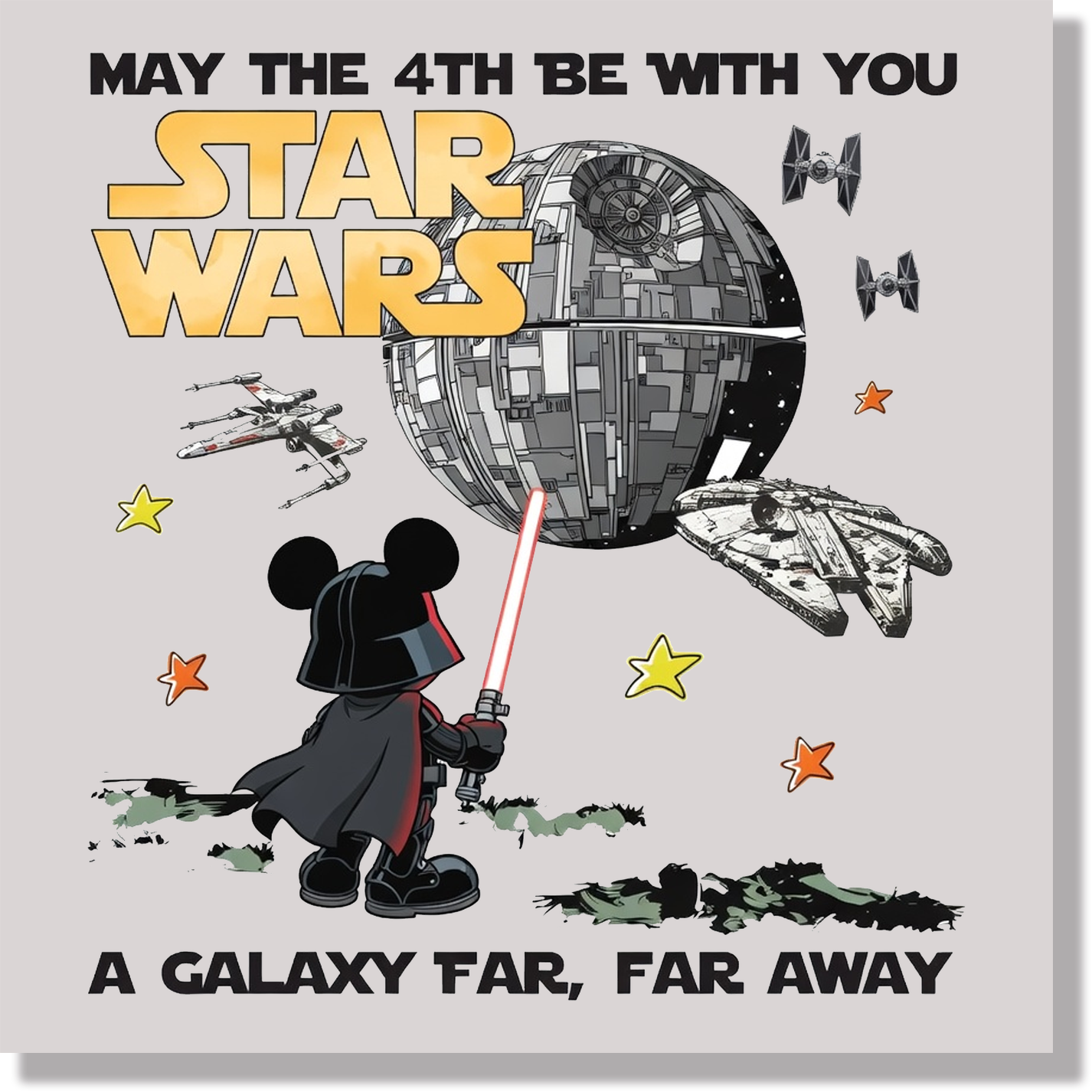 Star Wars Mickey DTF Transfer
