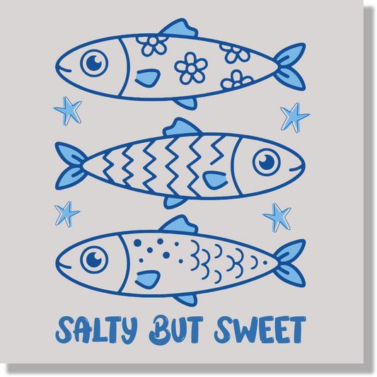 Summer Salty But Sweet Fish Kids DTF Transfer