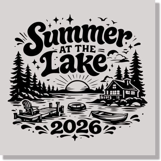 Summer at the Lake 2026 Good Vibes DTF Transfer
