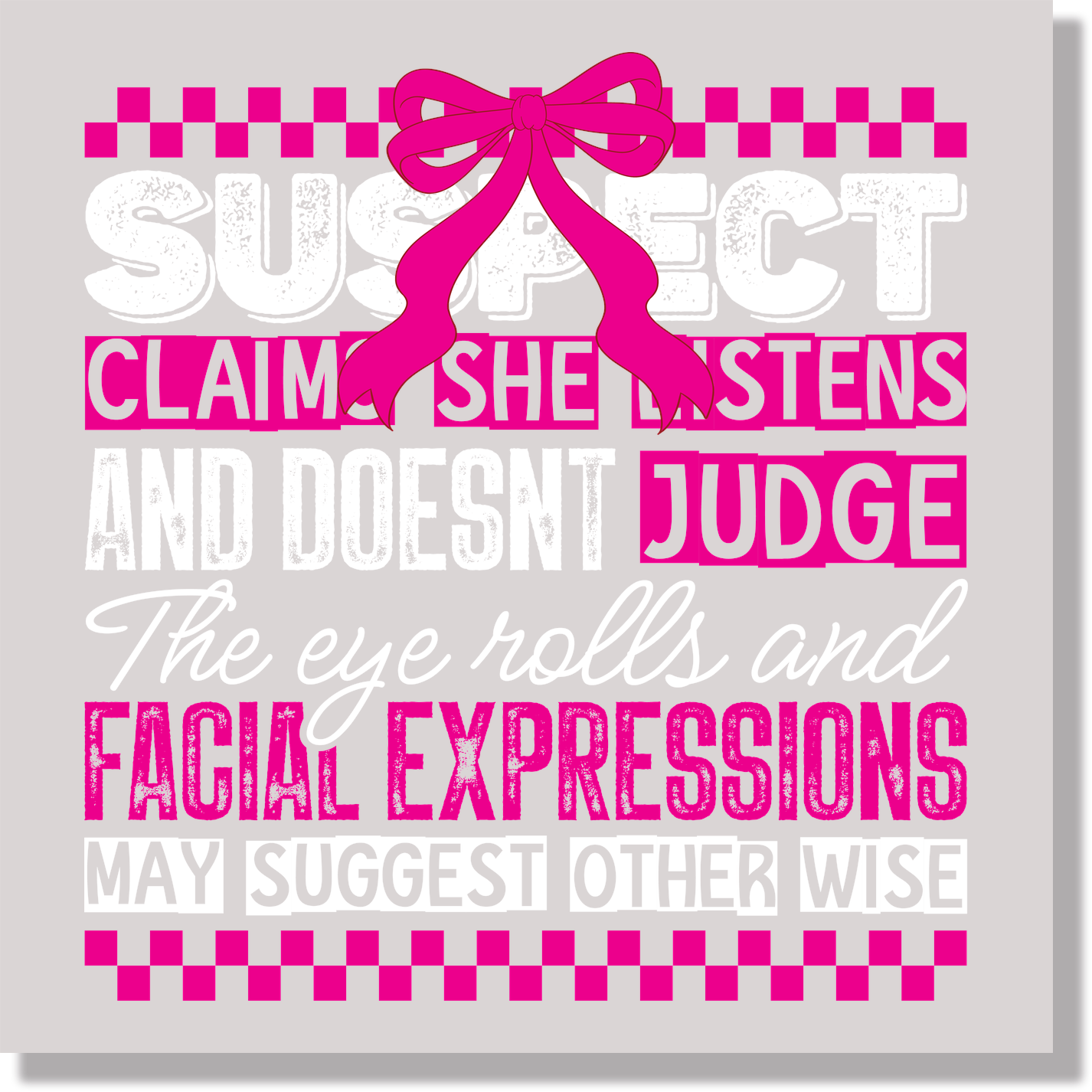 Suspect Claims She Listens And Doesn't Judge  DTF Transfer