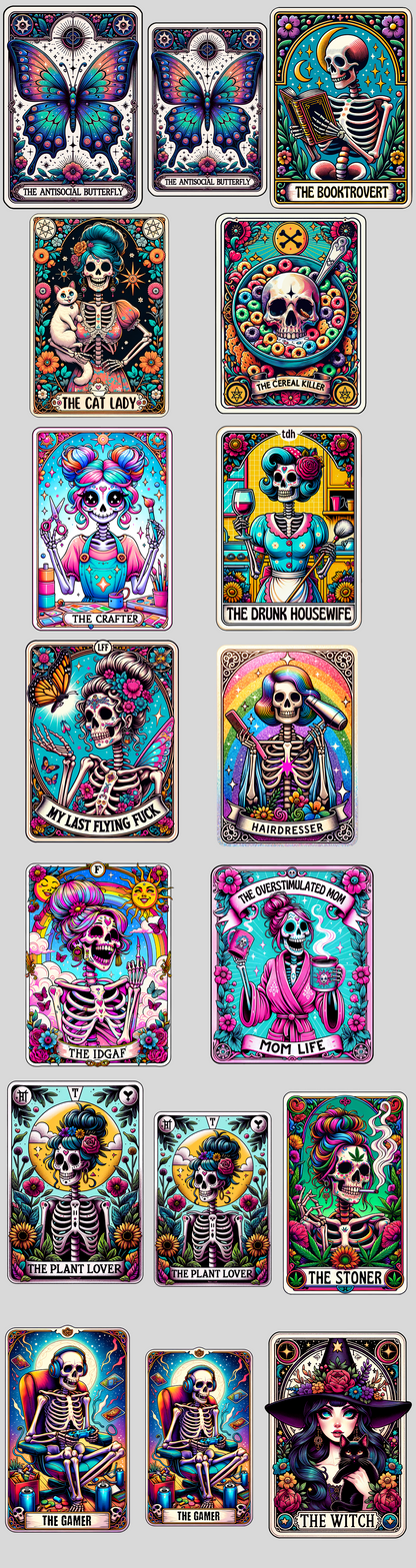 Pre-made 22x84 Tarot Card DTF Gang Sheet - Ink Masters DTF