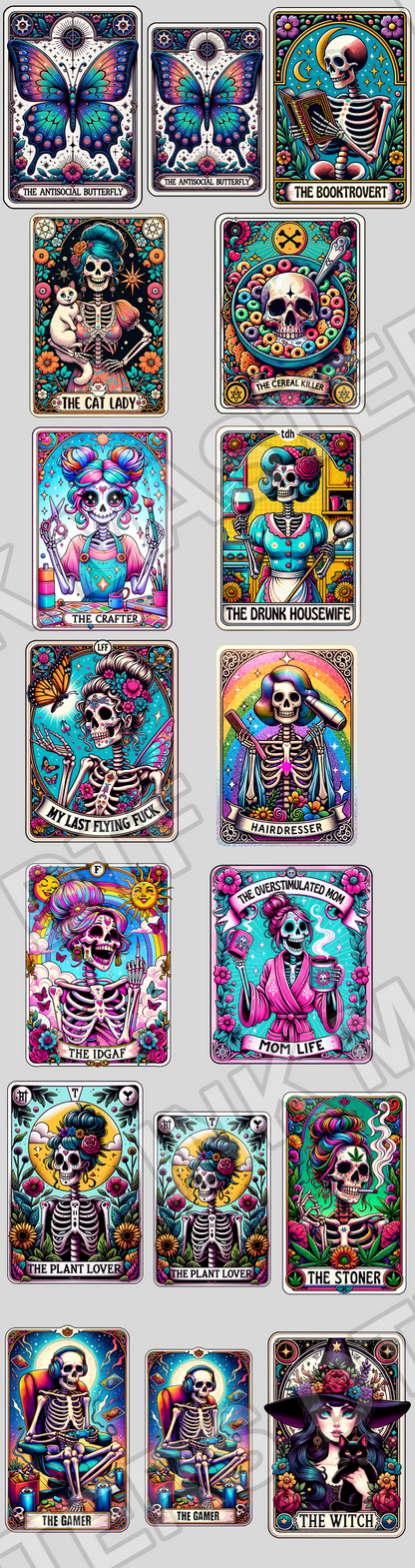 Pre-made 22x84 Tarot Card DTF Gang Sheet - Ink Masters DTF