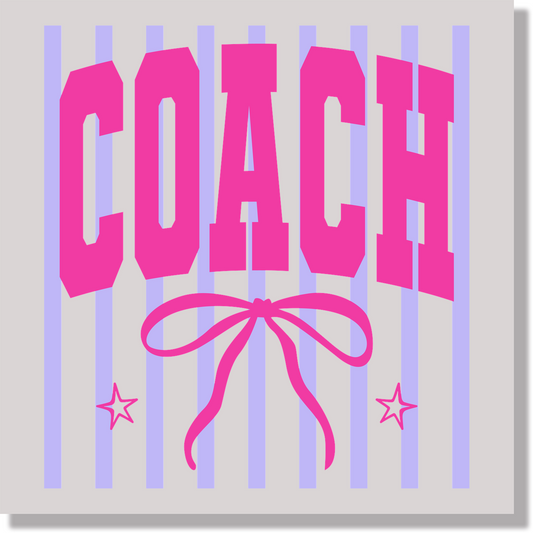 Teacher Appreciation Preppy Stripped Coach DTF Transfer