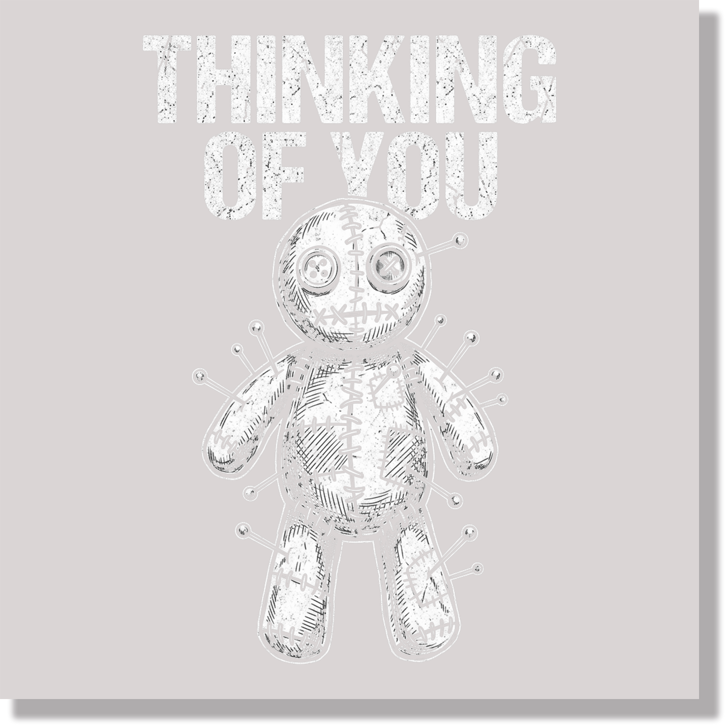 Thinking Of You Voodoo Doll DTF Transfer