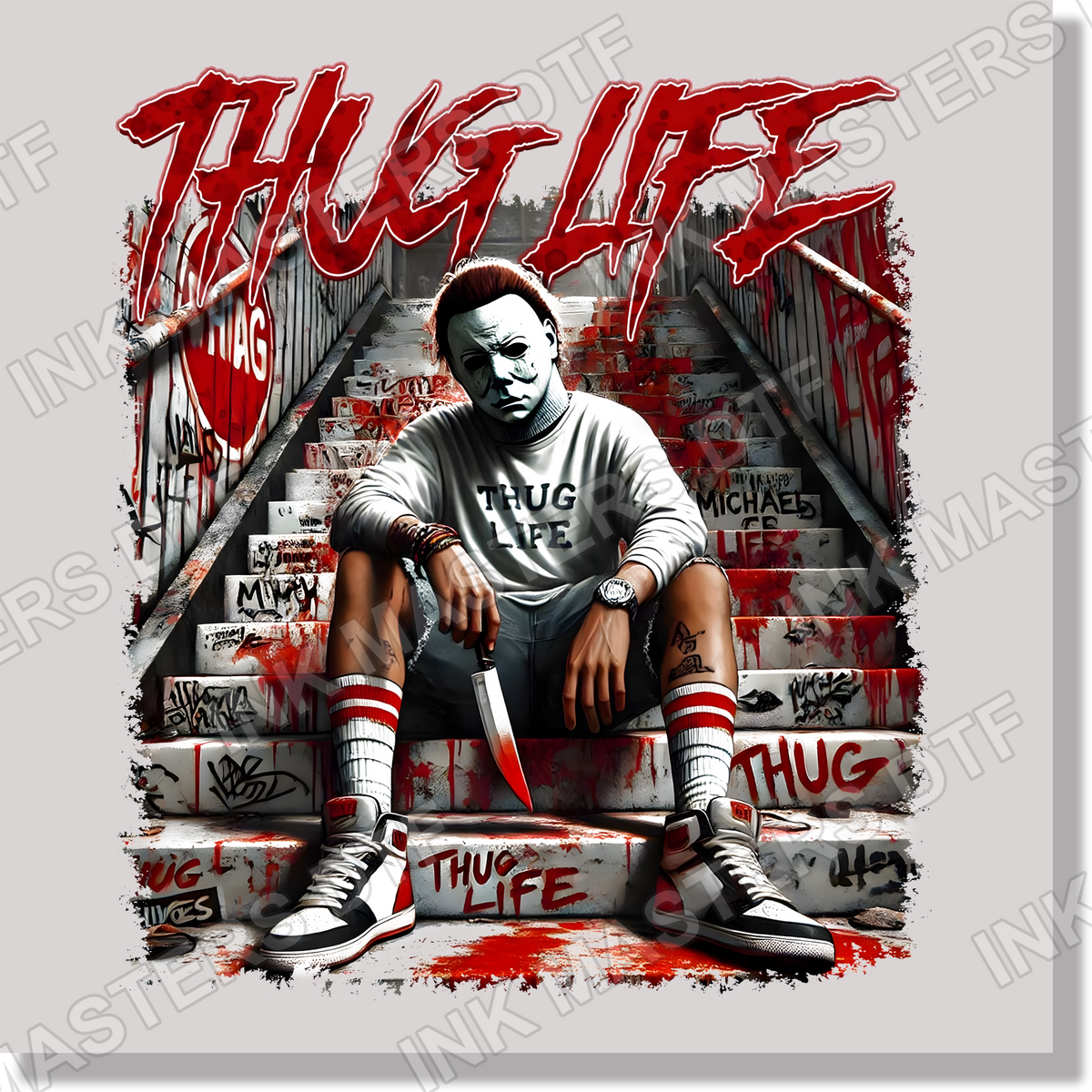 Thug Life Myers  DTF Transfer