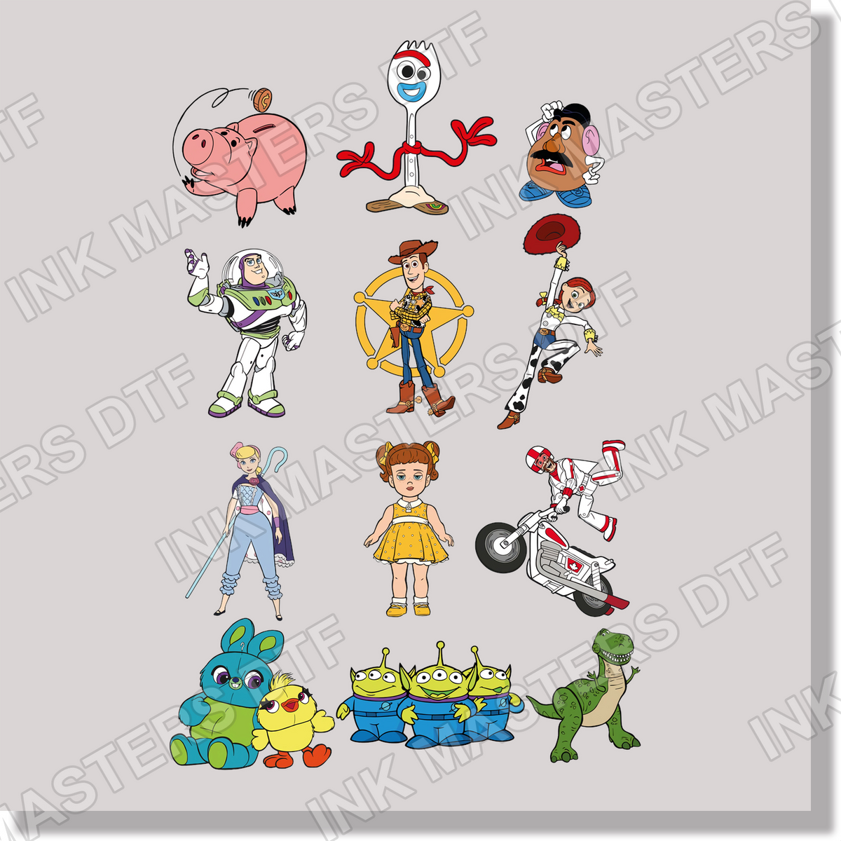 Toy Story 4 Characters DTF Transfer