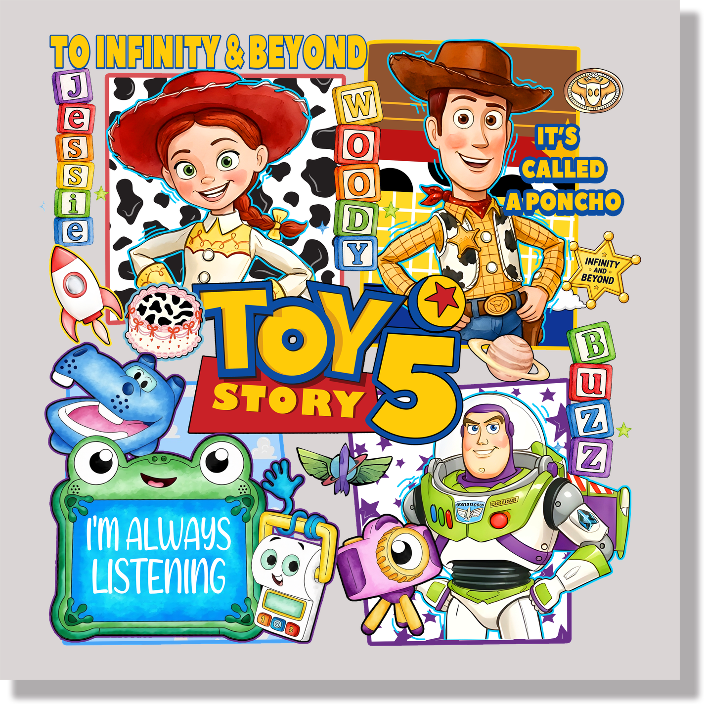 Toy Story 5 DTF Transfer