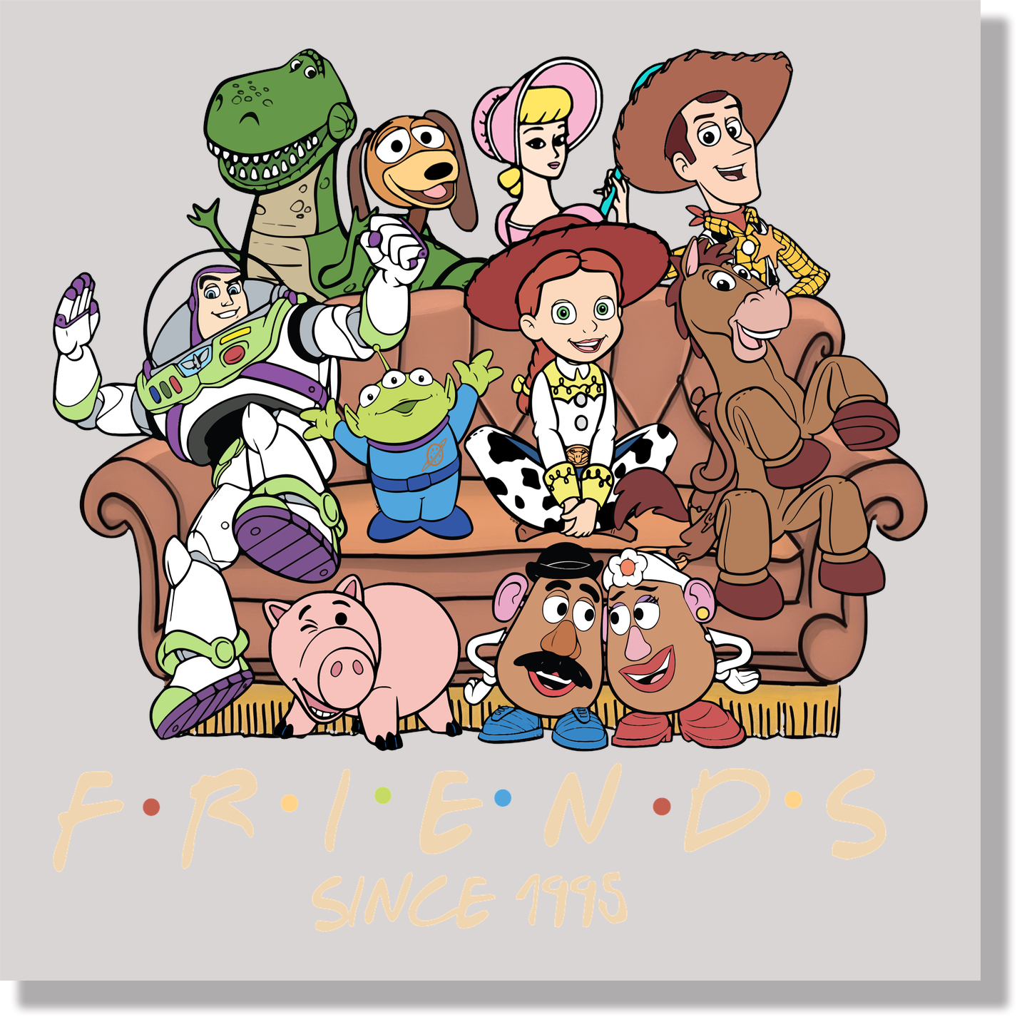 Toy Story On Sofa DTF Transfer