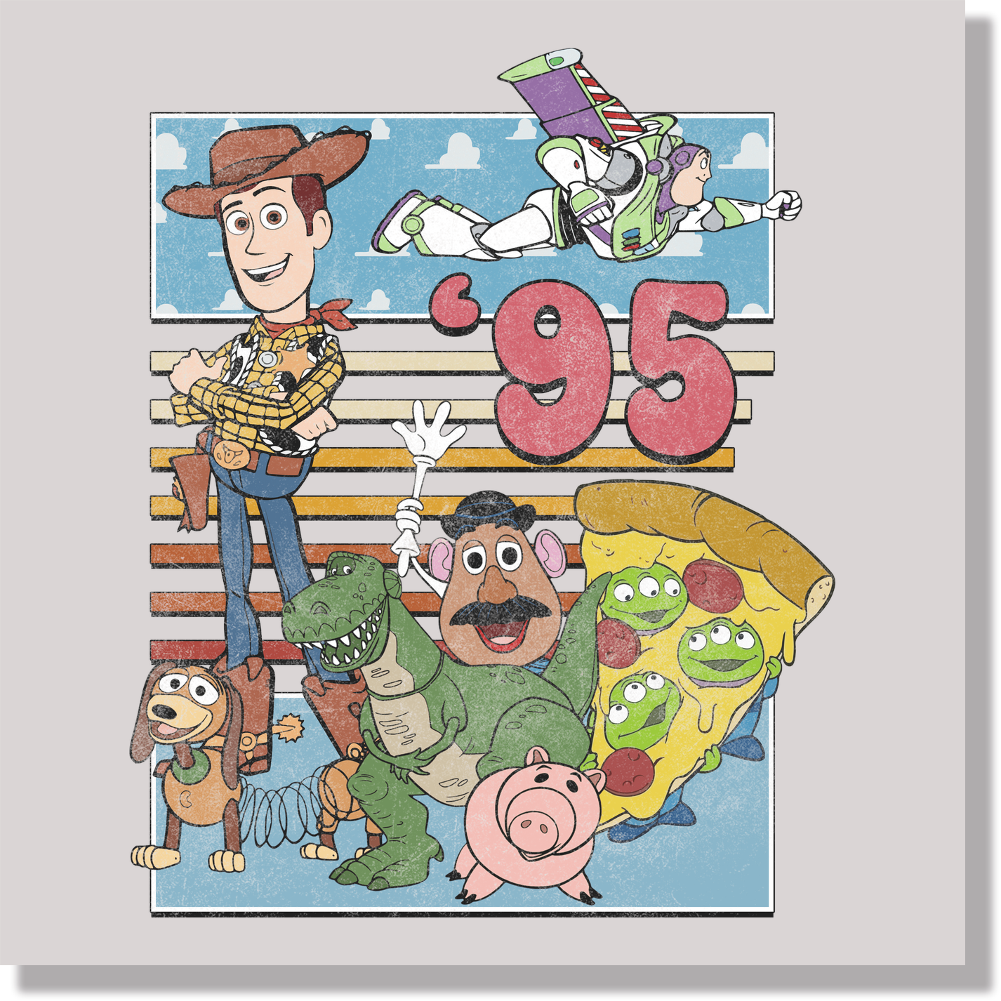 Toy Story Vintage 95  DTF Transfer